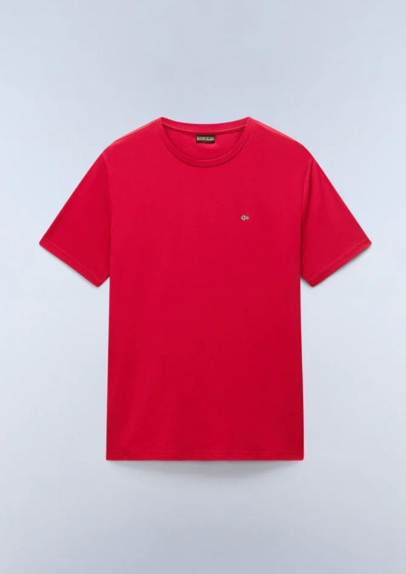 Napapaijri T-Shirt Uomo Salis Rossa NP0A4H8D RAQ NAPAPIJRI