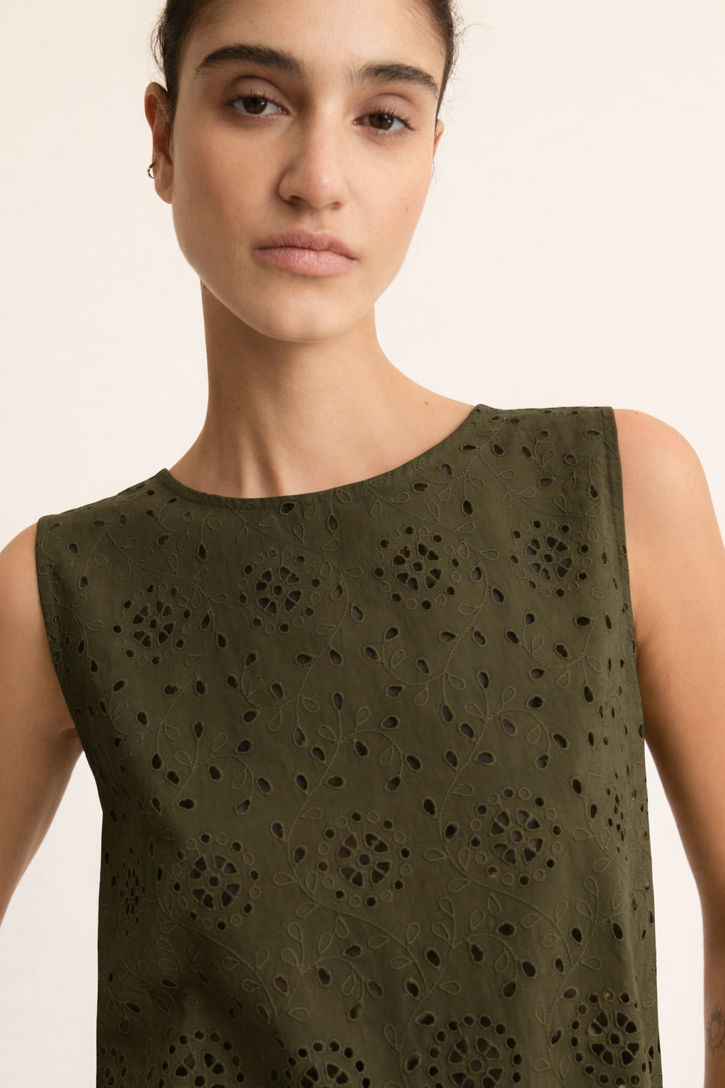Emme Marella Canotta Donna Emmpanetto Verde Militare 2615941022200 005 EMME MARELLA