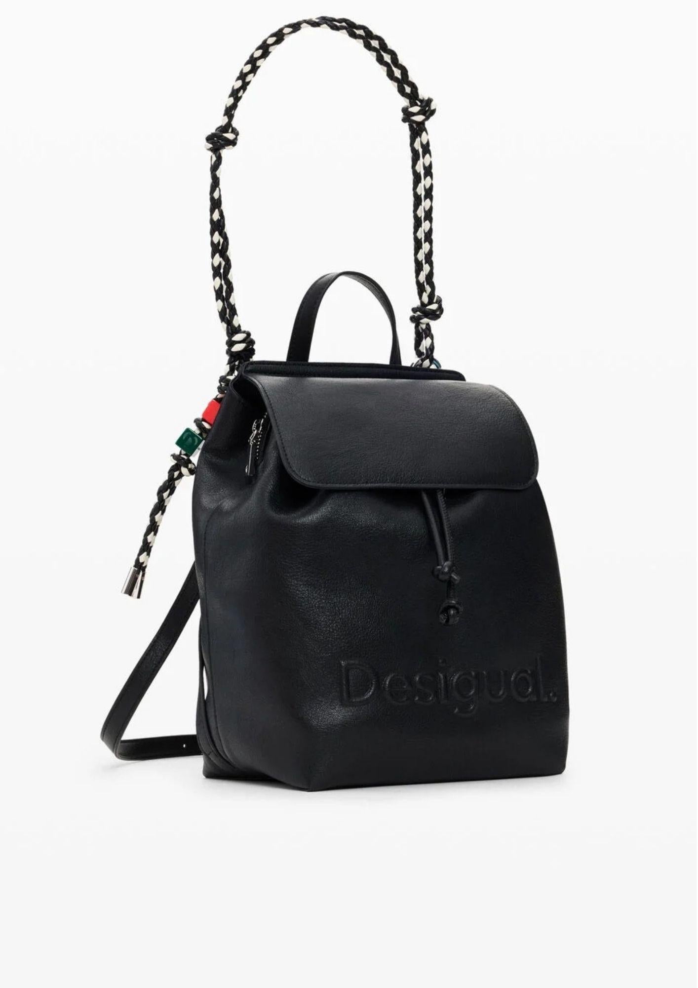 Desiagual Zaino Backhalf Logo Luena Mini Black Nero 26SAKP19 2000 DESIGUAL