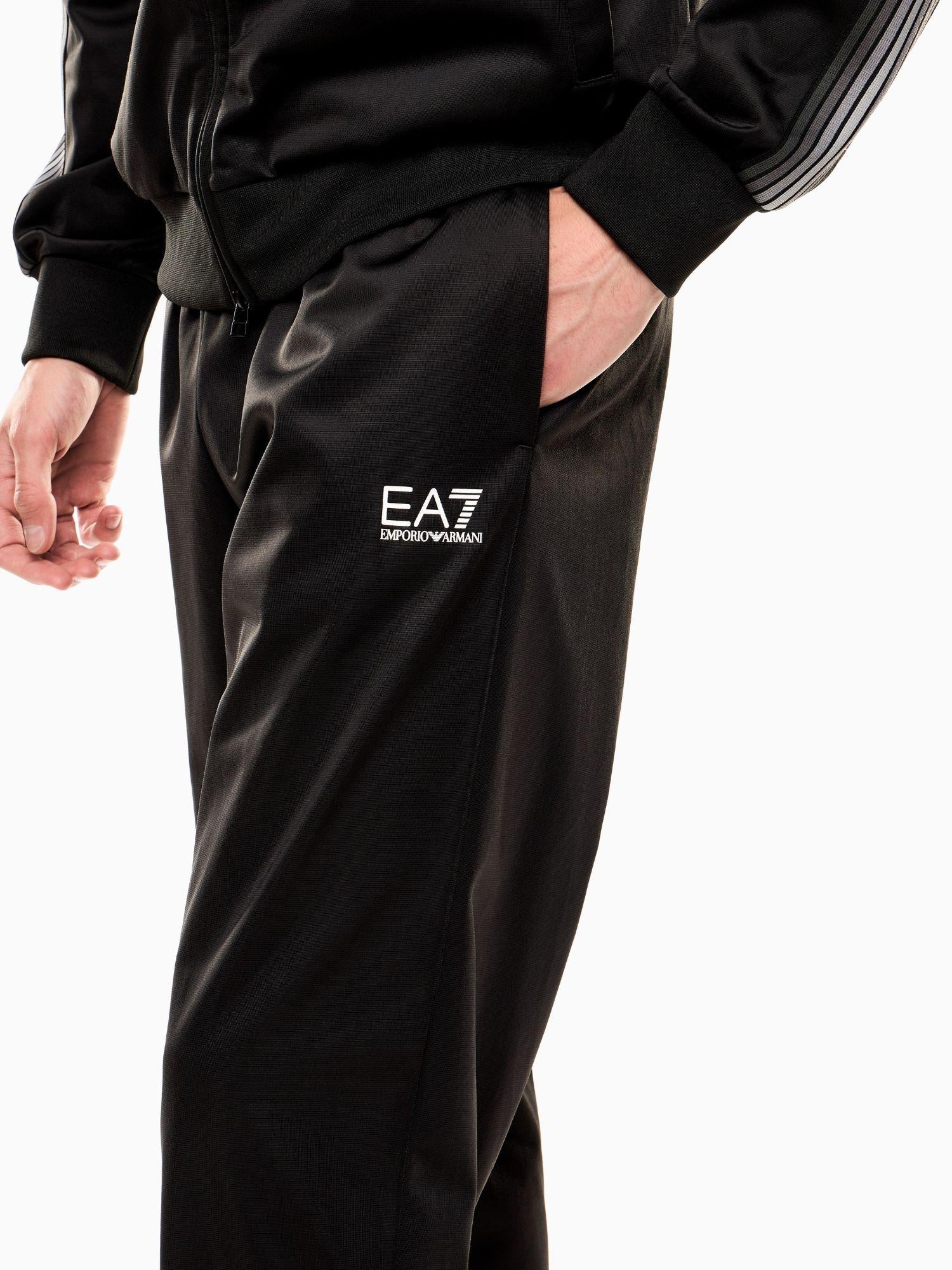 EA7 Emporio Armani Tuta 7 Lines in tessuto tecnico riciclato ASV Uomo Nero 7M000970 AF12449 UC001 EA7 EMPORIO ARMANI