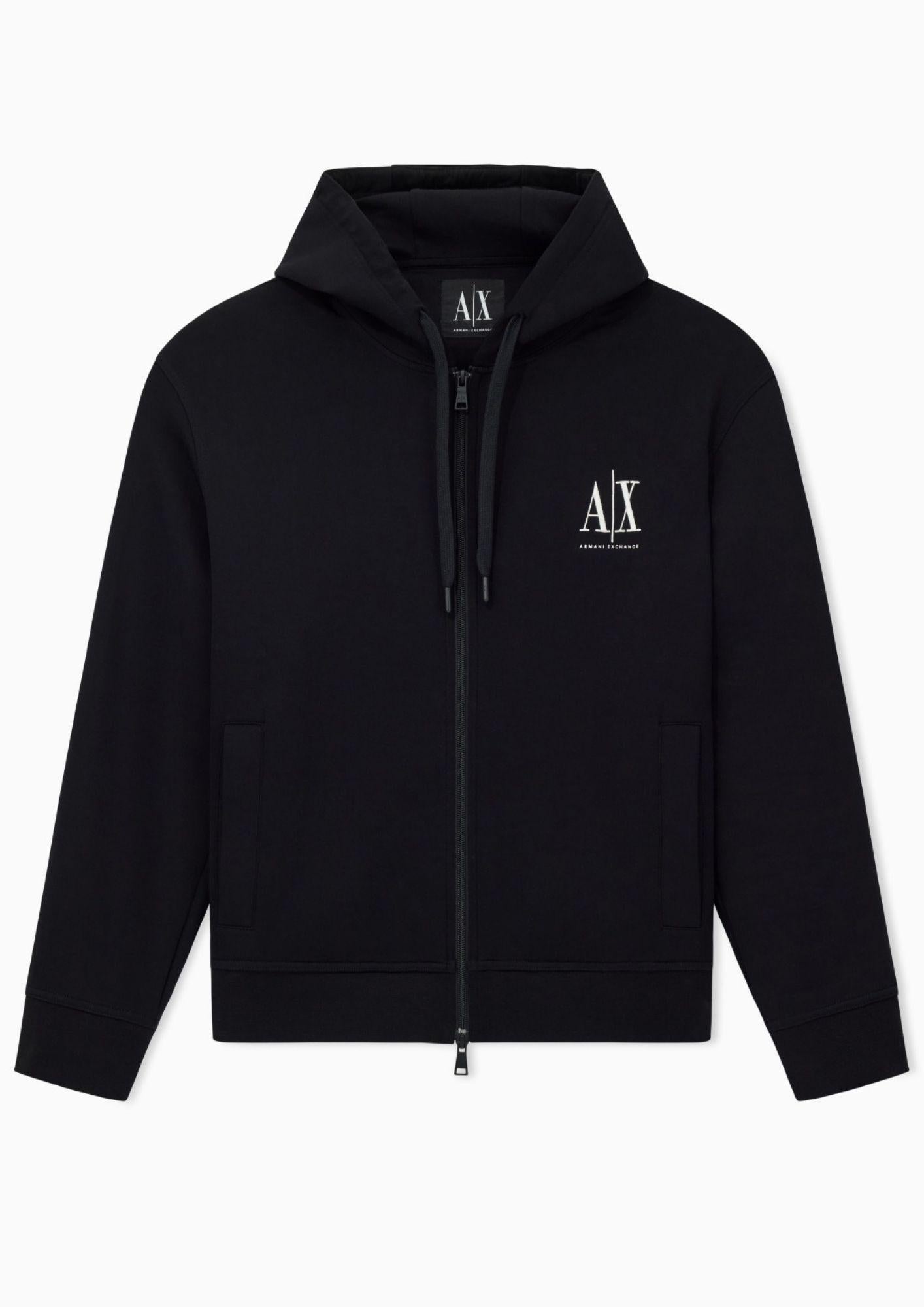 Armani Exchange Felpa Uomo Nera XM000371 AF10818 UC001 ARMANI EXCHANGE