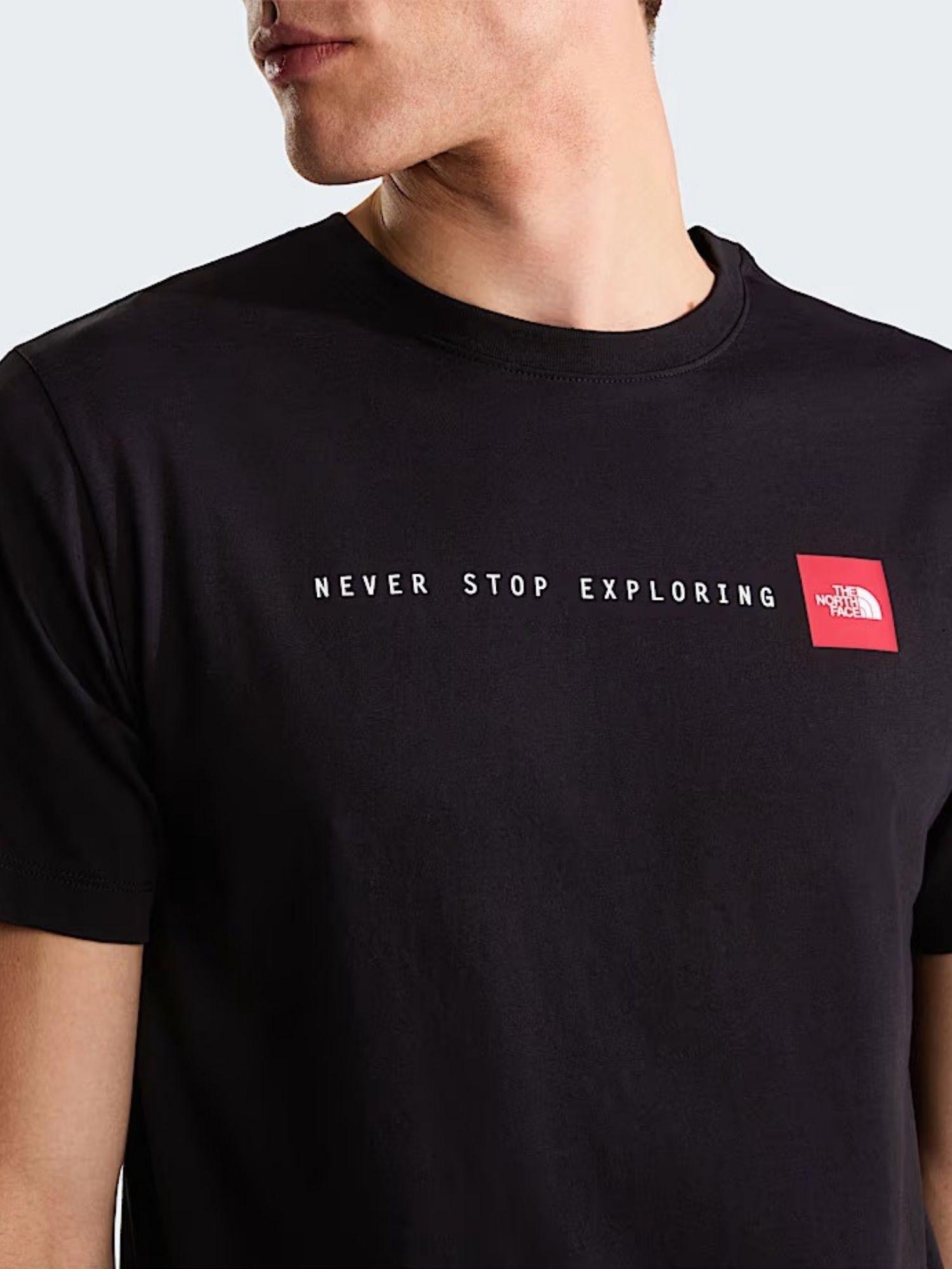 The North Face T-Shirt Uomo Nero Never Stop Exploring Regular NF0A8GUV JK3 THE NORTH FACE