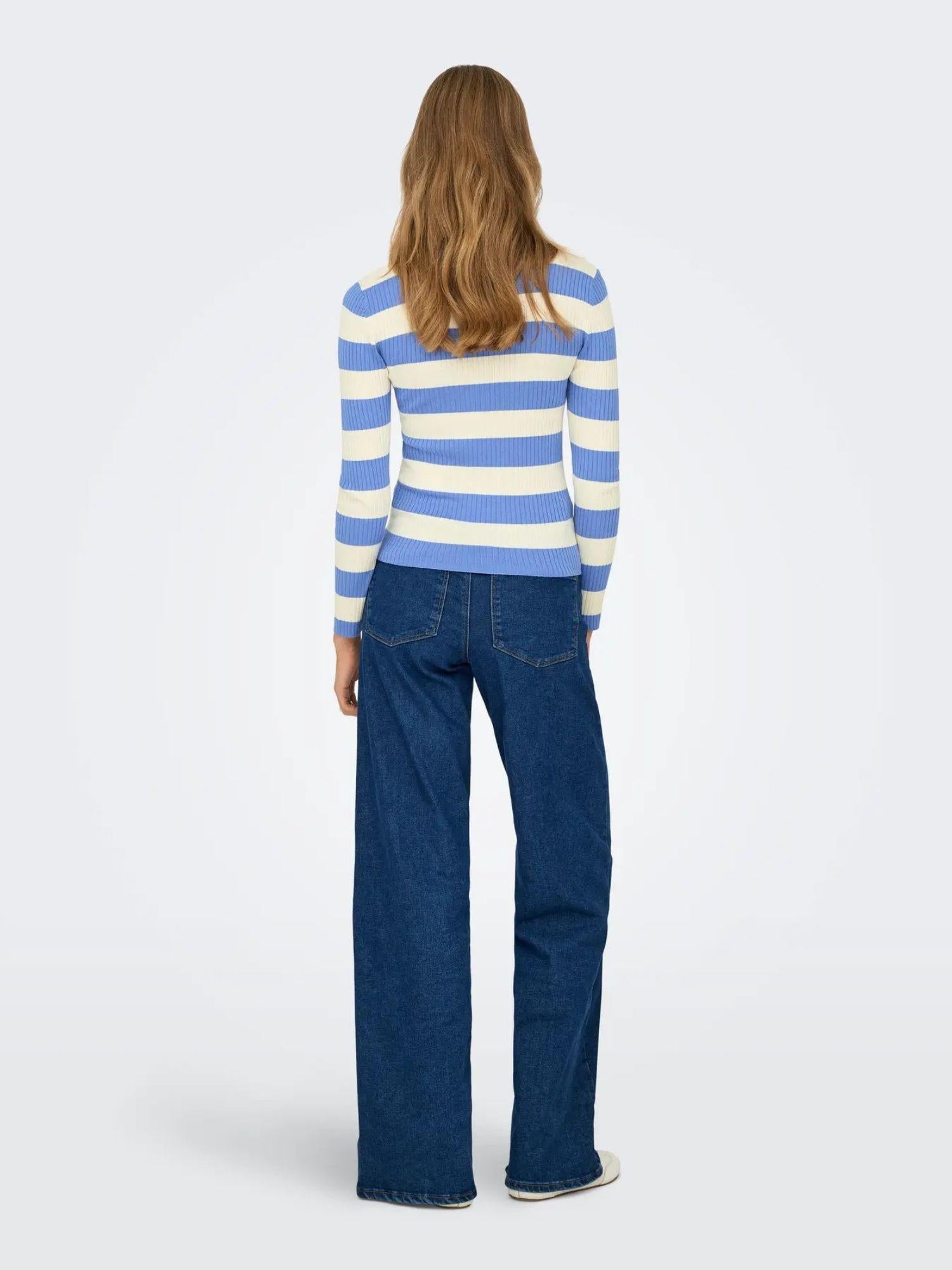 Jacqueline De Yong Maglia Donna Ultramarine Jdyplum 15277223 Ultramarine W EGGNOG JACQUELINE DE YONG