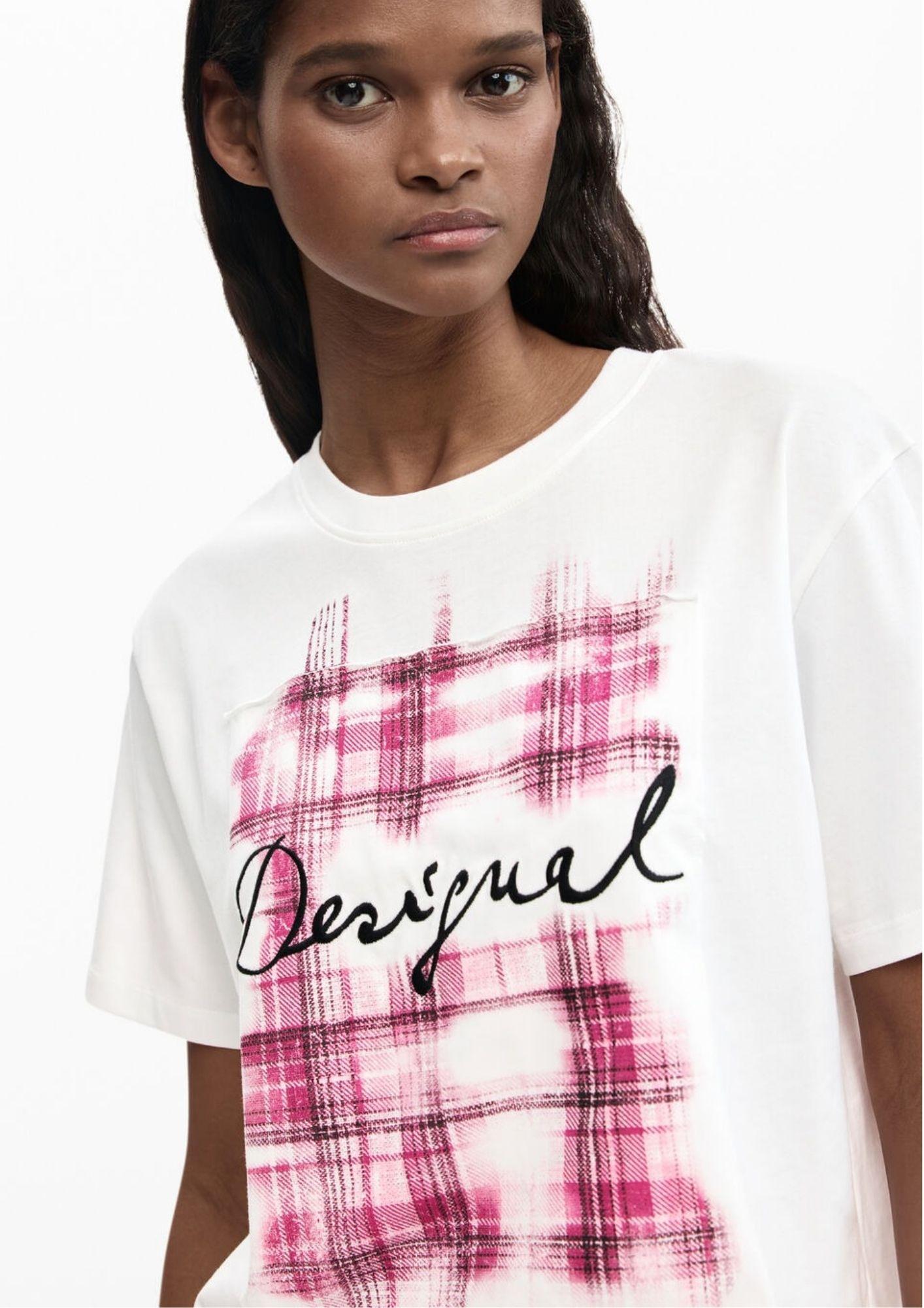 Desigual T-Shirt Donna Cracovia Bianca 26SWTK16 1000 DESIGUAL