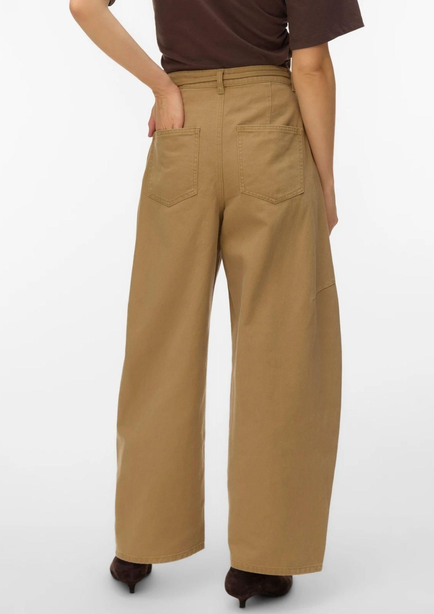 Vero Moda Jeans Donna Kaitlin Marrone Kelp 10343028 Kelp VERO MODA