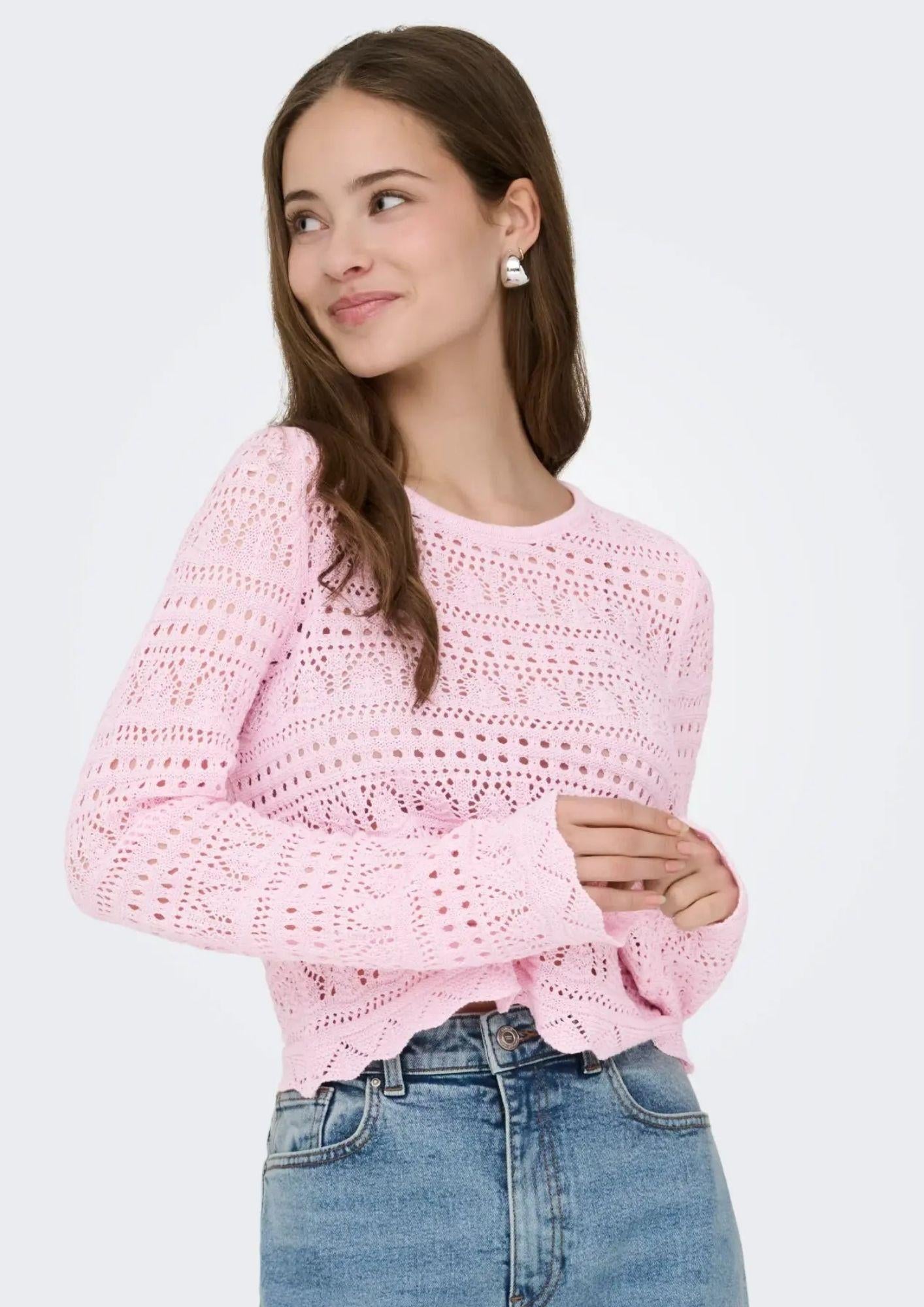 Only Pullover Donna Elke Rosa 15363049 Romance Rose ONLY