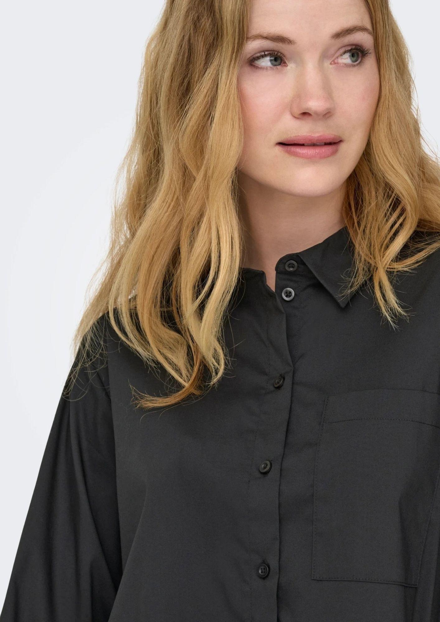 Jacqueline De Yong Camicia Donna Mio Nera 15363677 Black JACQUELINE DE YONG
