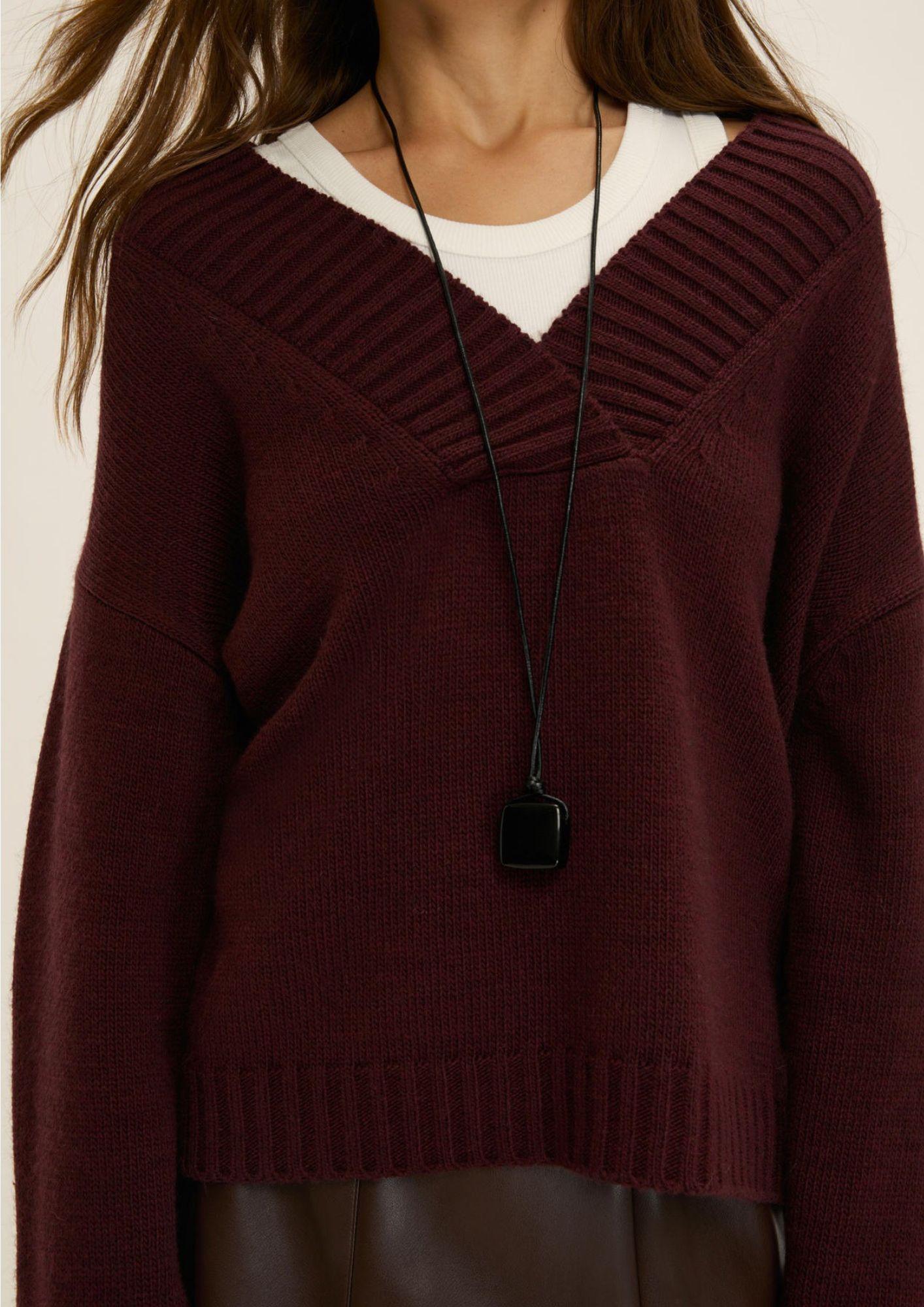 Emme Marella Maglia Donna Ondina Bordeaux 2525366075200 004 EMME MARELLA