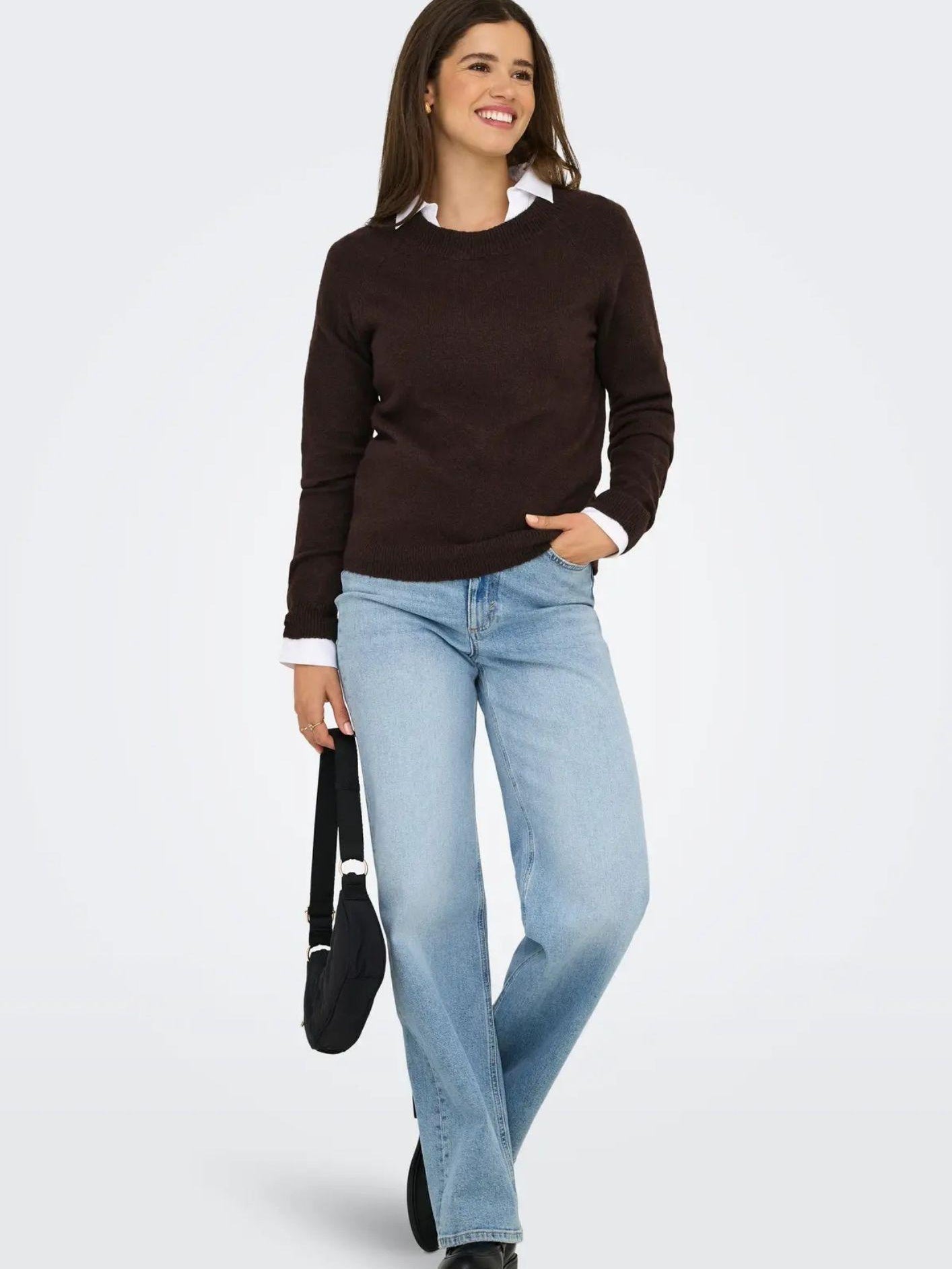 Only Pullover Donna Rica Cioccolato 15204279 Chocolate Torte ONLY