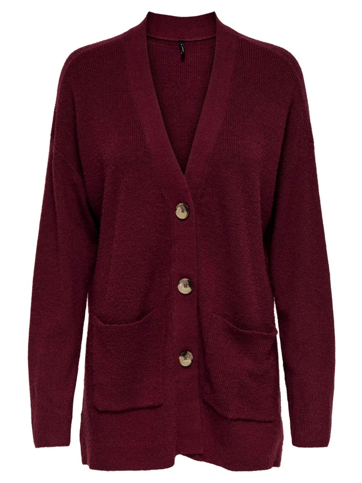 Only Cardigan Donna Ibi Bordeaux 15351147 Cabernet ONLY
