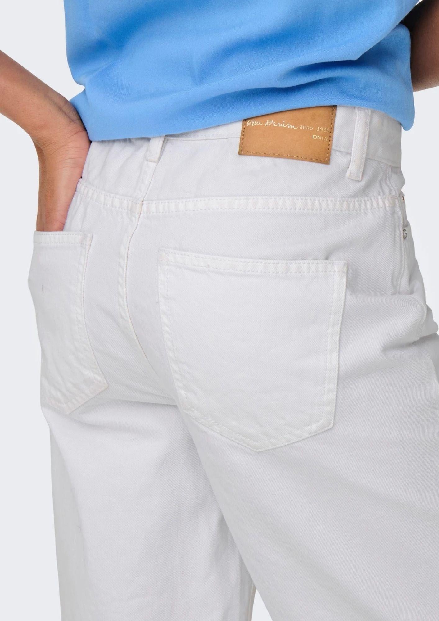 Only Bermuda Donna Sonny Bianco Denim 15256709 White ONLY