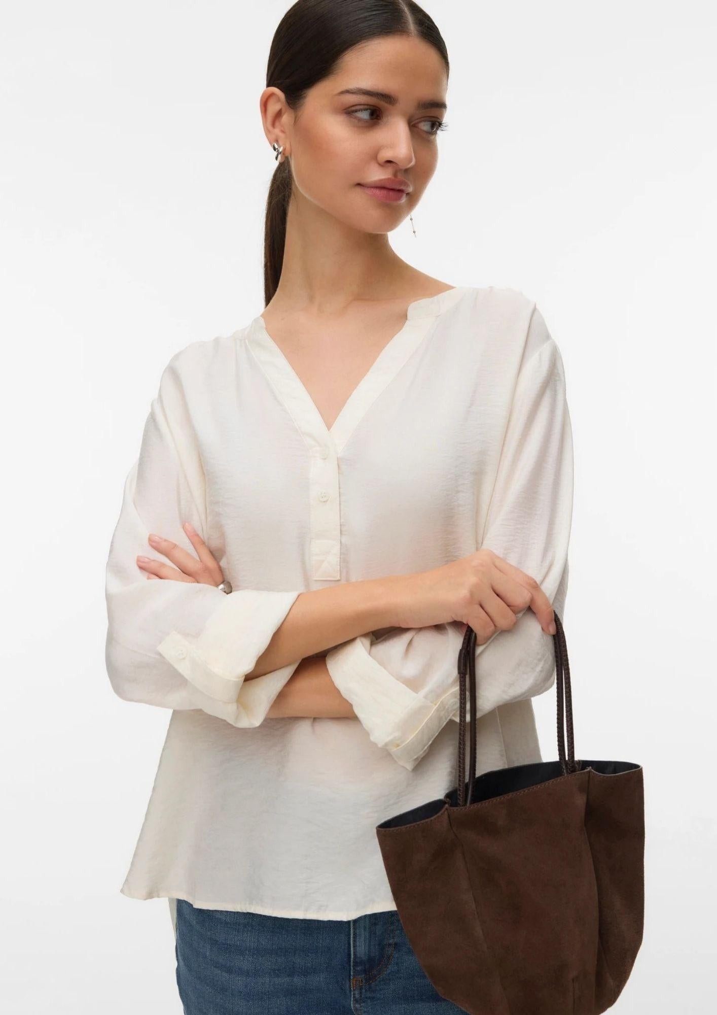 Vero Moda Blusa Donna Kaja Bianca 10340684 Snow White VERO MODA