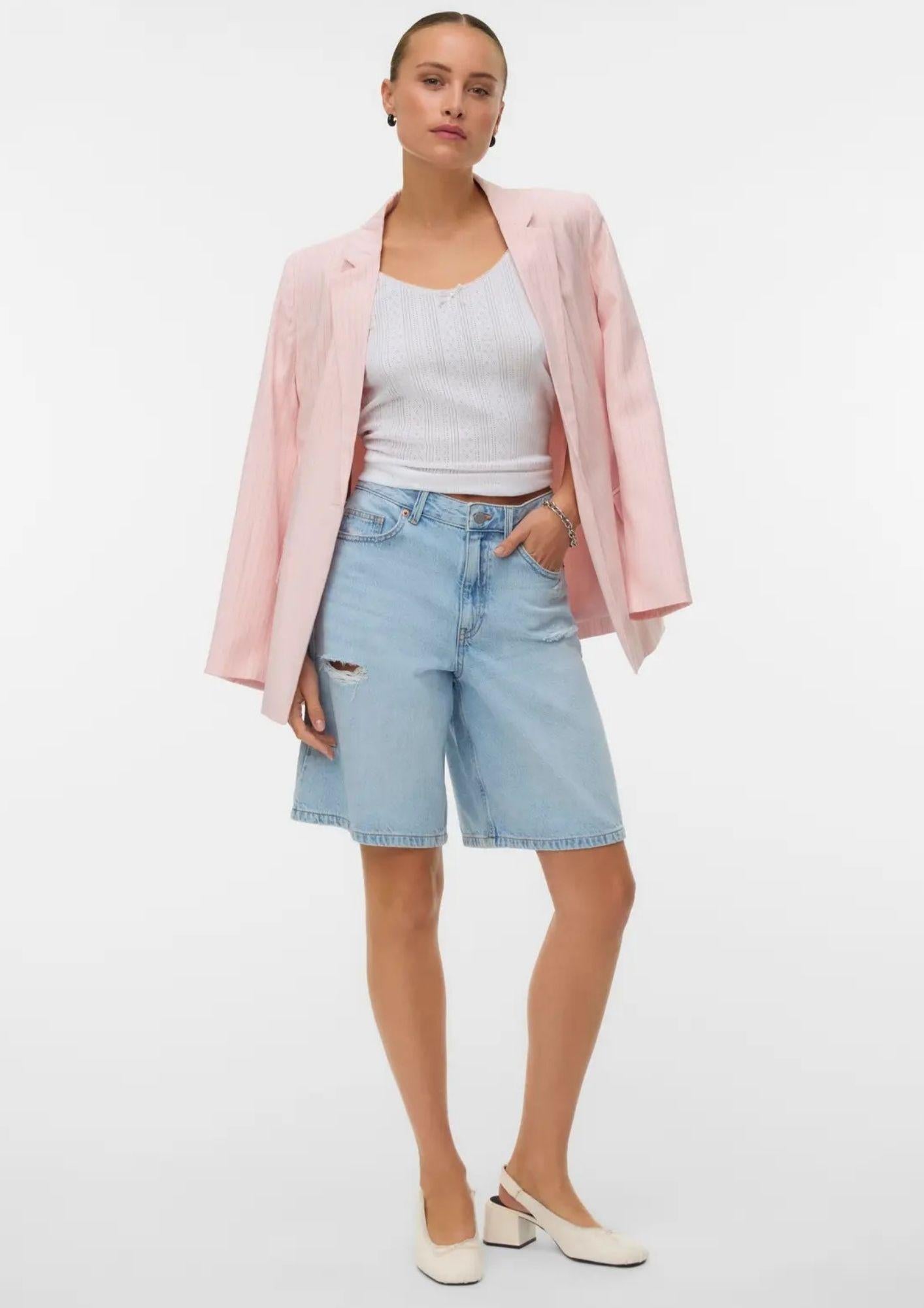 Vero Moda Bermuda Donna Blu Chiaro Denim 10342092 Light Blue Denim VERO MODA