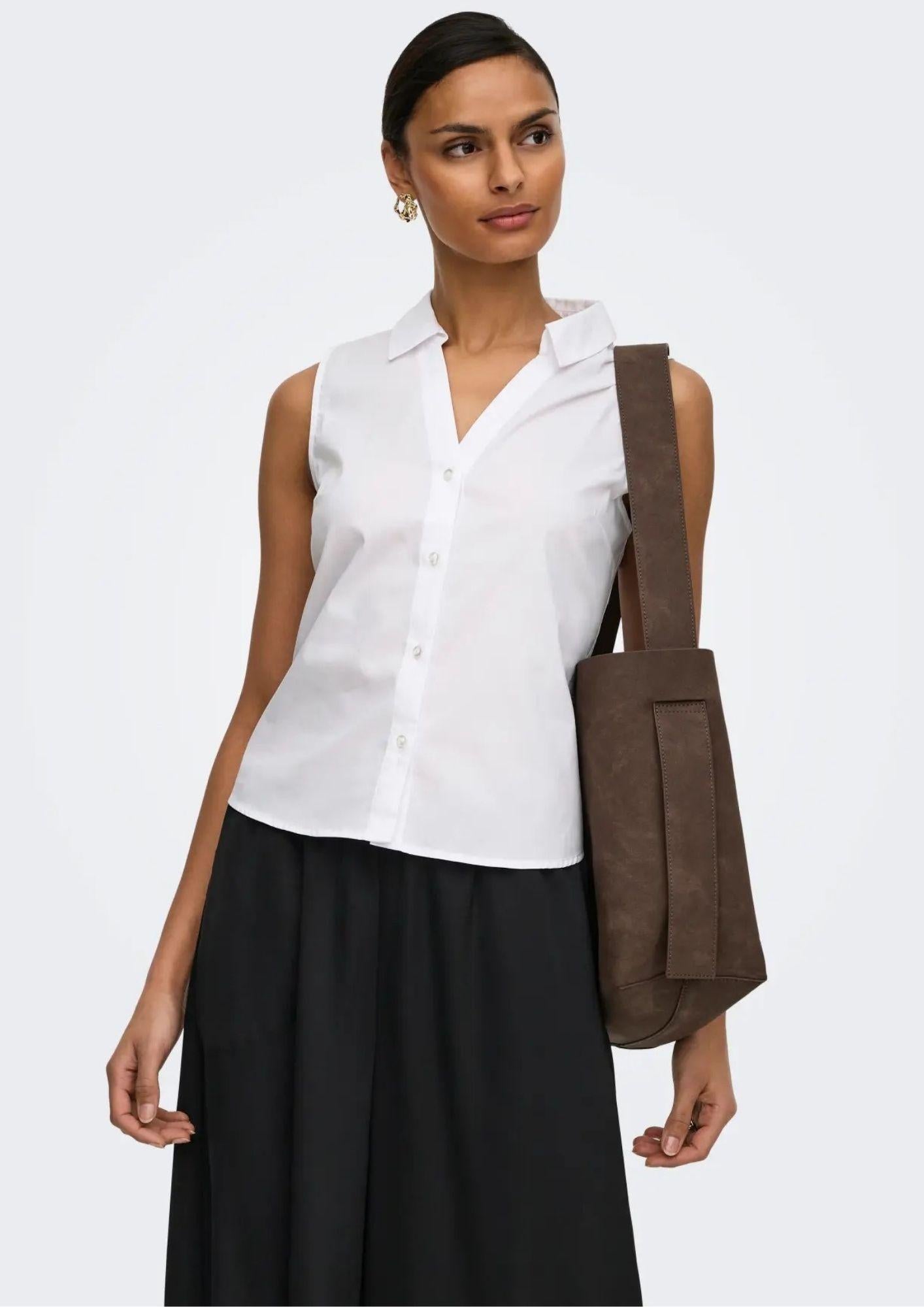 Jacqueline De Yong Camicia Donna Mio Bianca 15367067 White JACQUELINE DE YONG