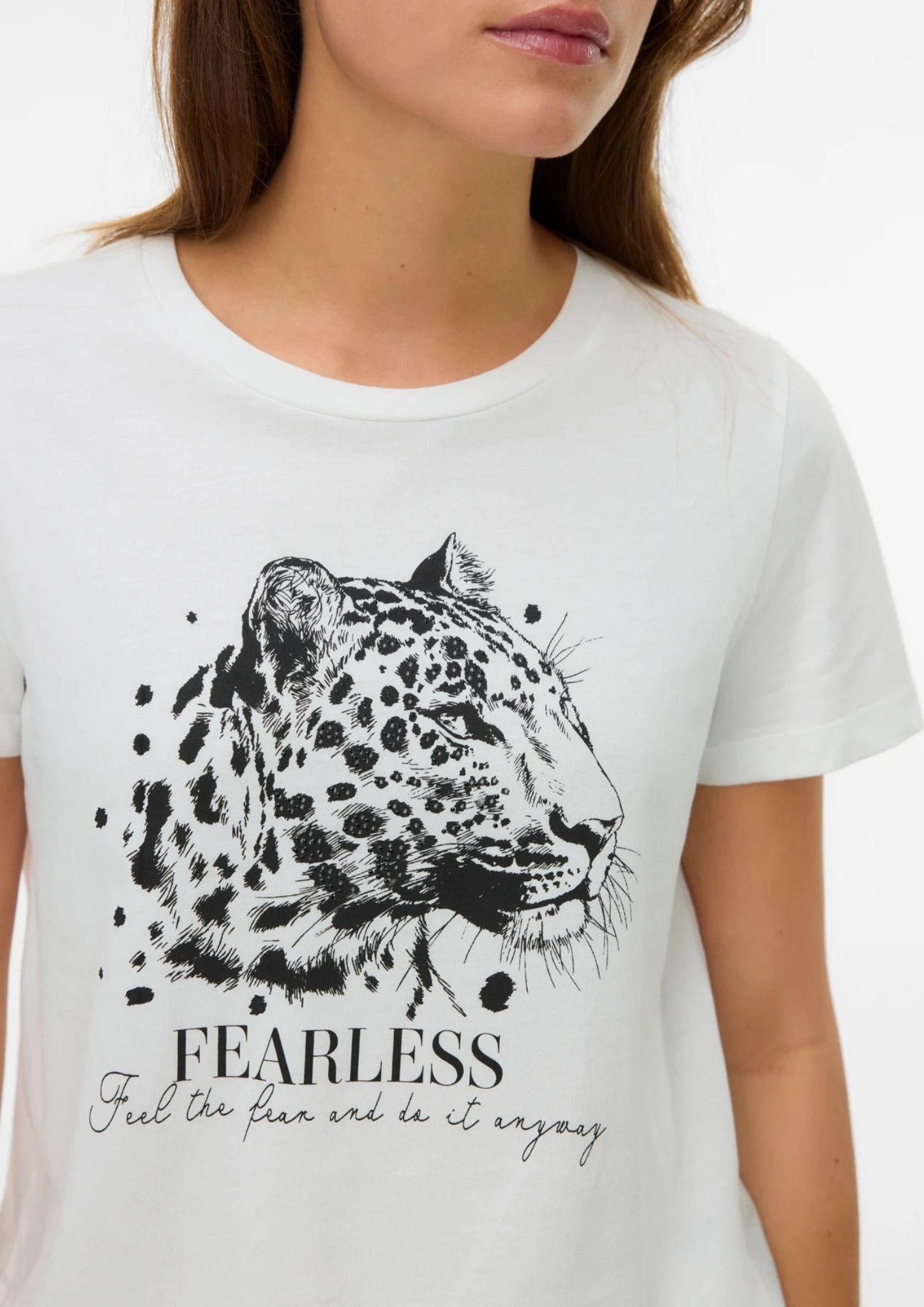 10341639 Snow White PRINT WITH BLACK VERO MODA