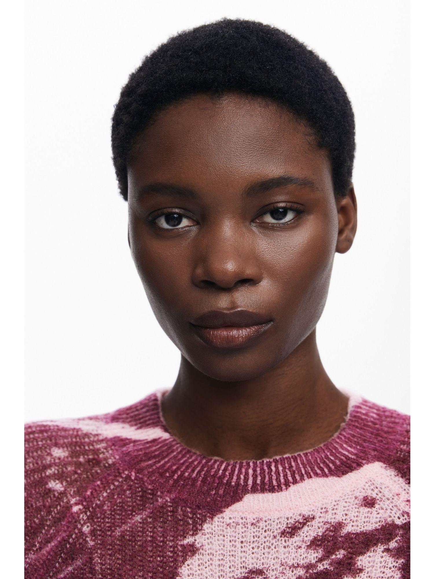 Desigual Maglione texture Arty Donna Rosso 25WWJF31 3078 DESIGUAL