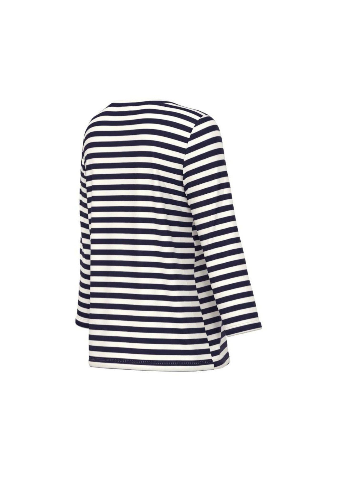 Emme Marella Maglia Donna Emmcosetta Bianca e Blu 2615971011200 012 EMME MARELLA