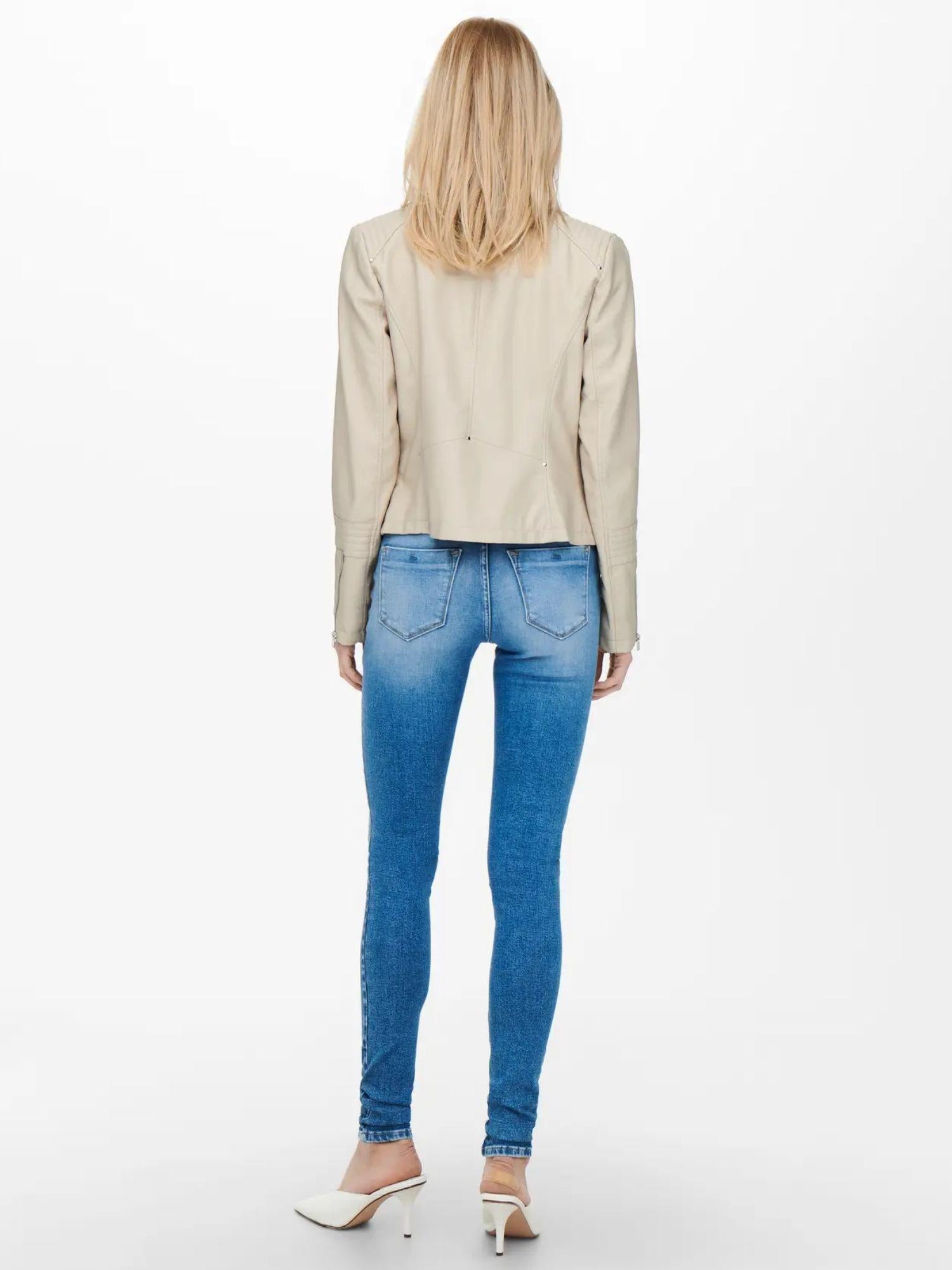 Only Giubbino Donna Gemma Beige 15153079 Silver Lining ONLY