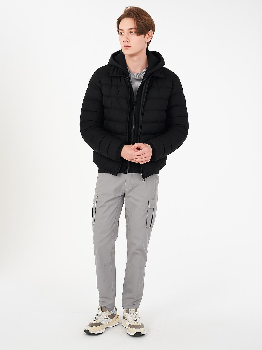 Yes Zee Giubbino Uomo Nero J838 QG00 0801 YES ZEE