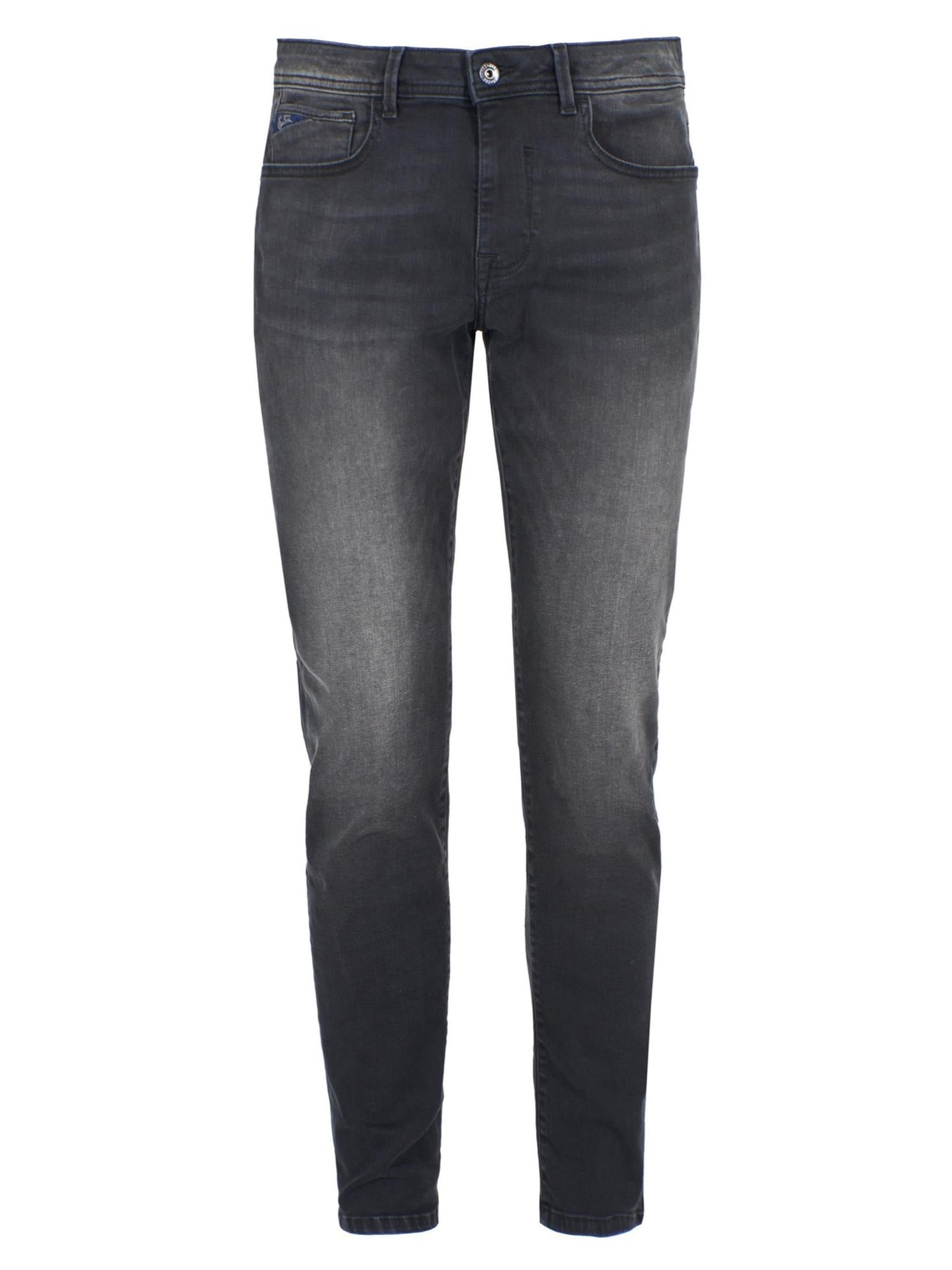 Yes Zee Jeans 5 Tasche Slim Fit Uomo Nero Stone P601 F479 J738 YES ZEE