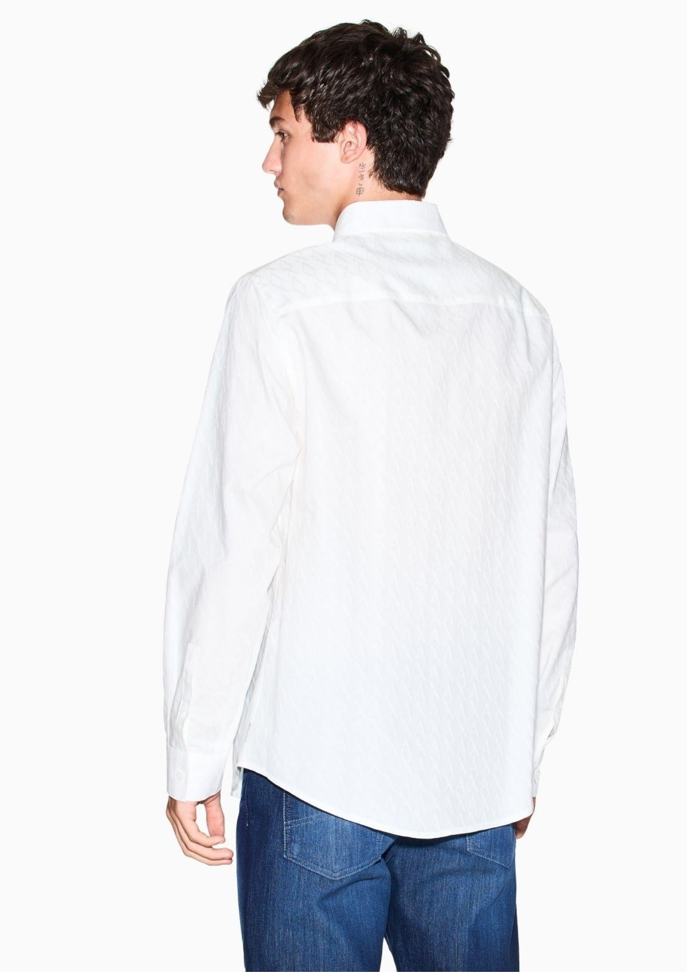 Armani Exchange Camicia Uomo Bianca XM001587 AF16631 U0009 ARMANI EXCHANGE