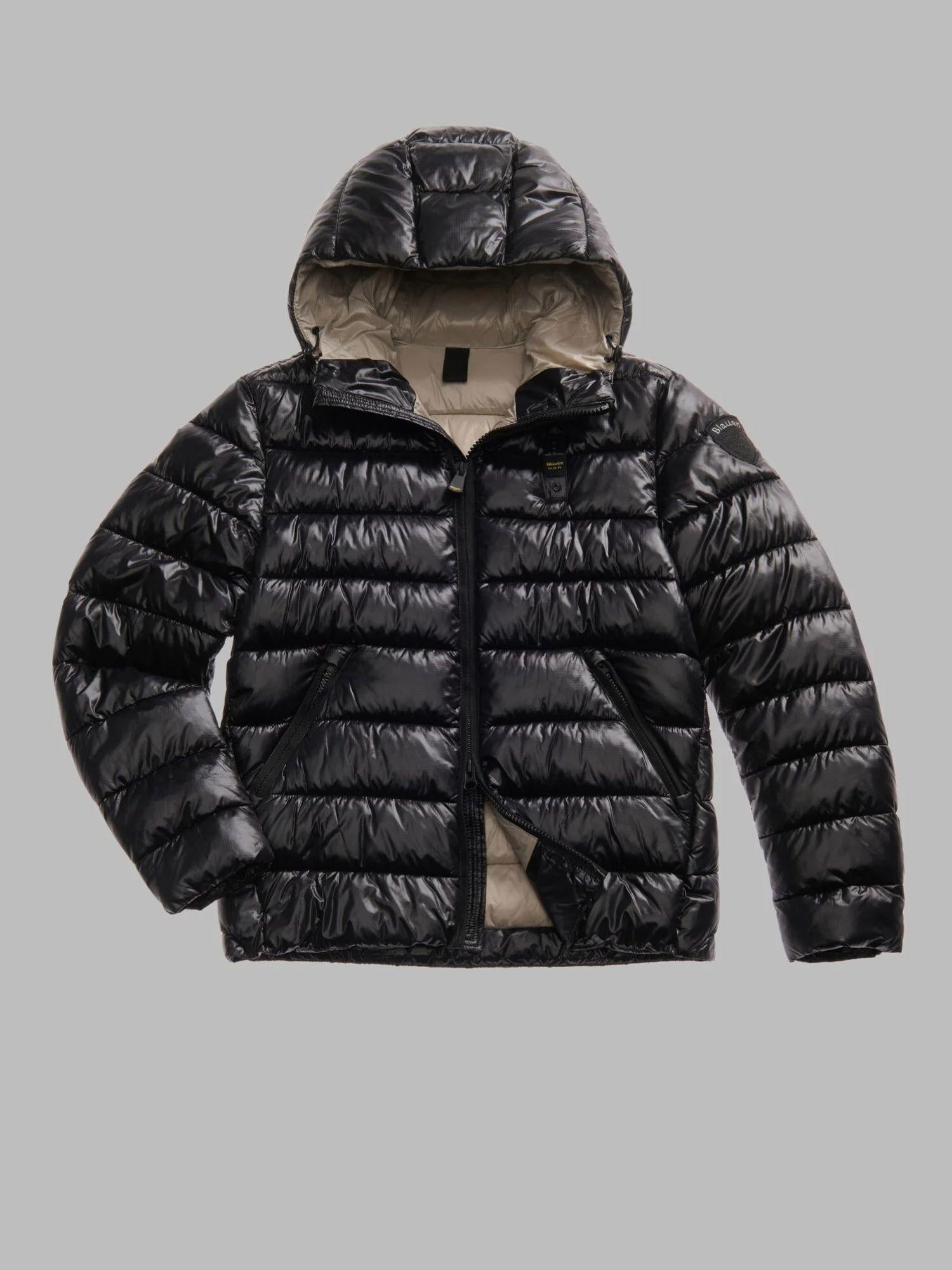 Blauer Giacca Invernale Uomo Adams Nera con Interno Beige BLUC02079 5958 999 BLAUER