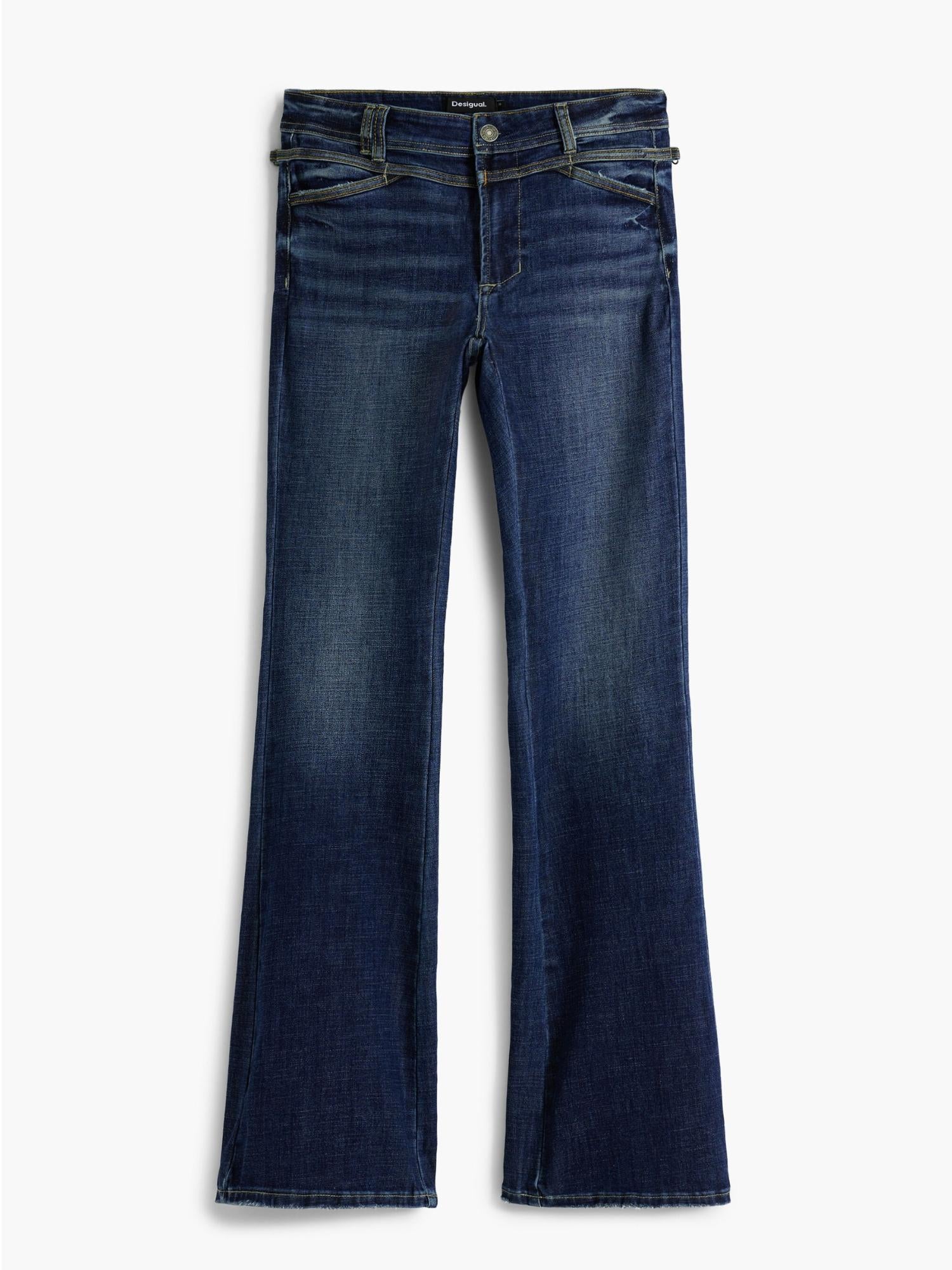 Desigual Jeans a zampa lavati Donna Blu 25WWDD09 5008 DESIGUAL