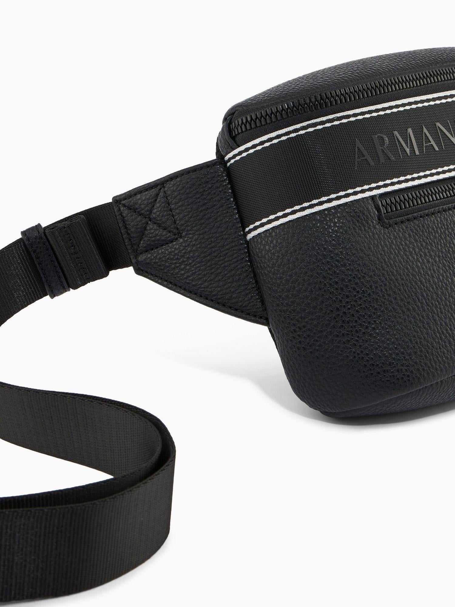Armani Exchange Marsupio Uomo Nero con tape logo XM002834 AF22662 UC001 ARMANI EXCHANGE