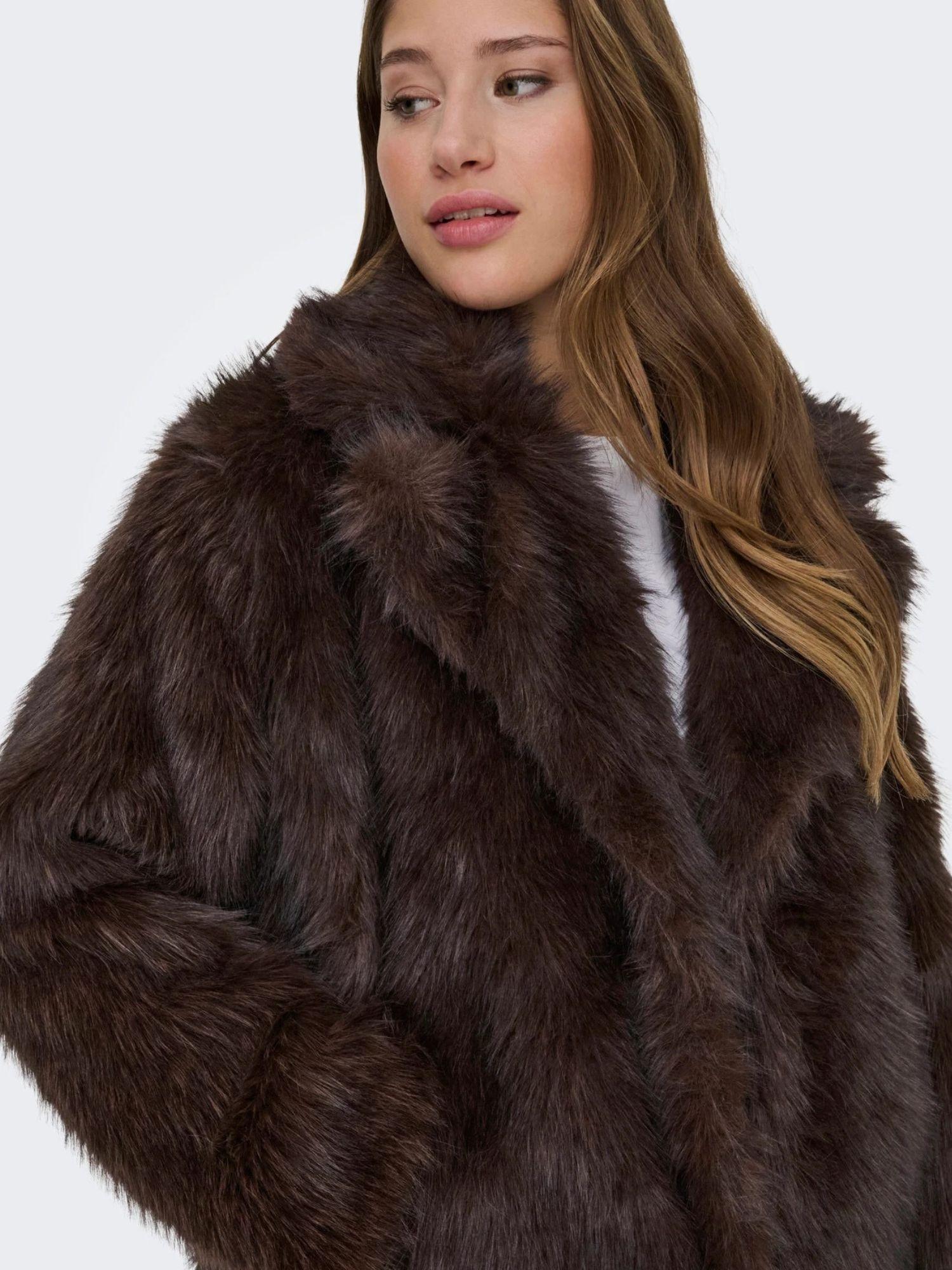 Only Cappotto Donna Dawn Marrone 15348976 Chocolate Torte ONLY