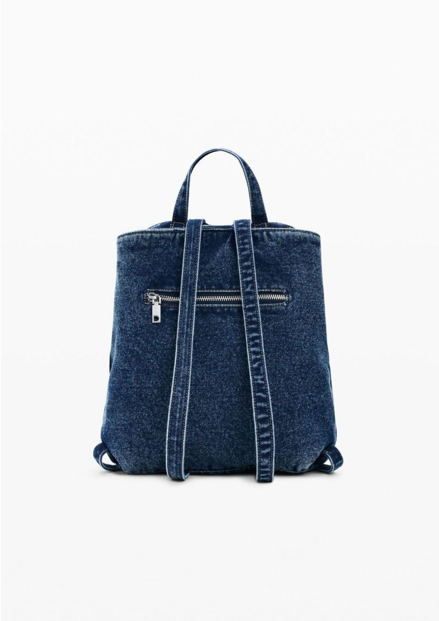 Desigual Zaino Donna Backcurio Denim Sumy Mini Blu Denim 26SAKD03 5008 DESIGUAL