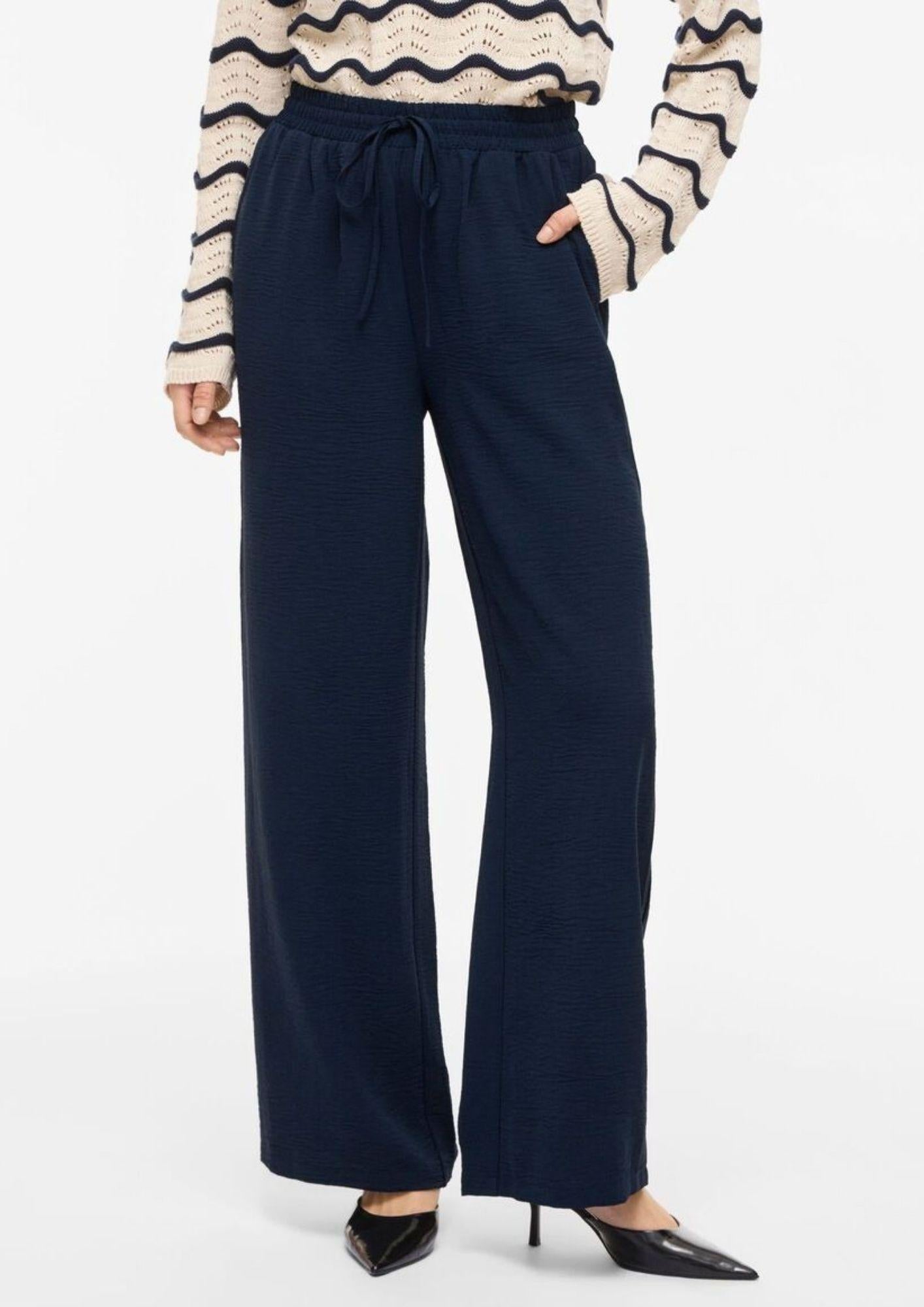 Vila Pantalone Donna Vijosa Blu Navy 14100308 Navy Blazer VILA