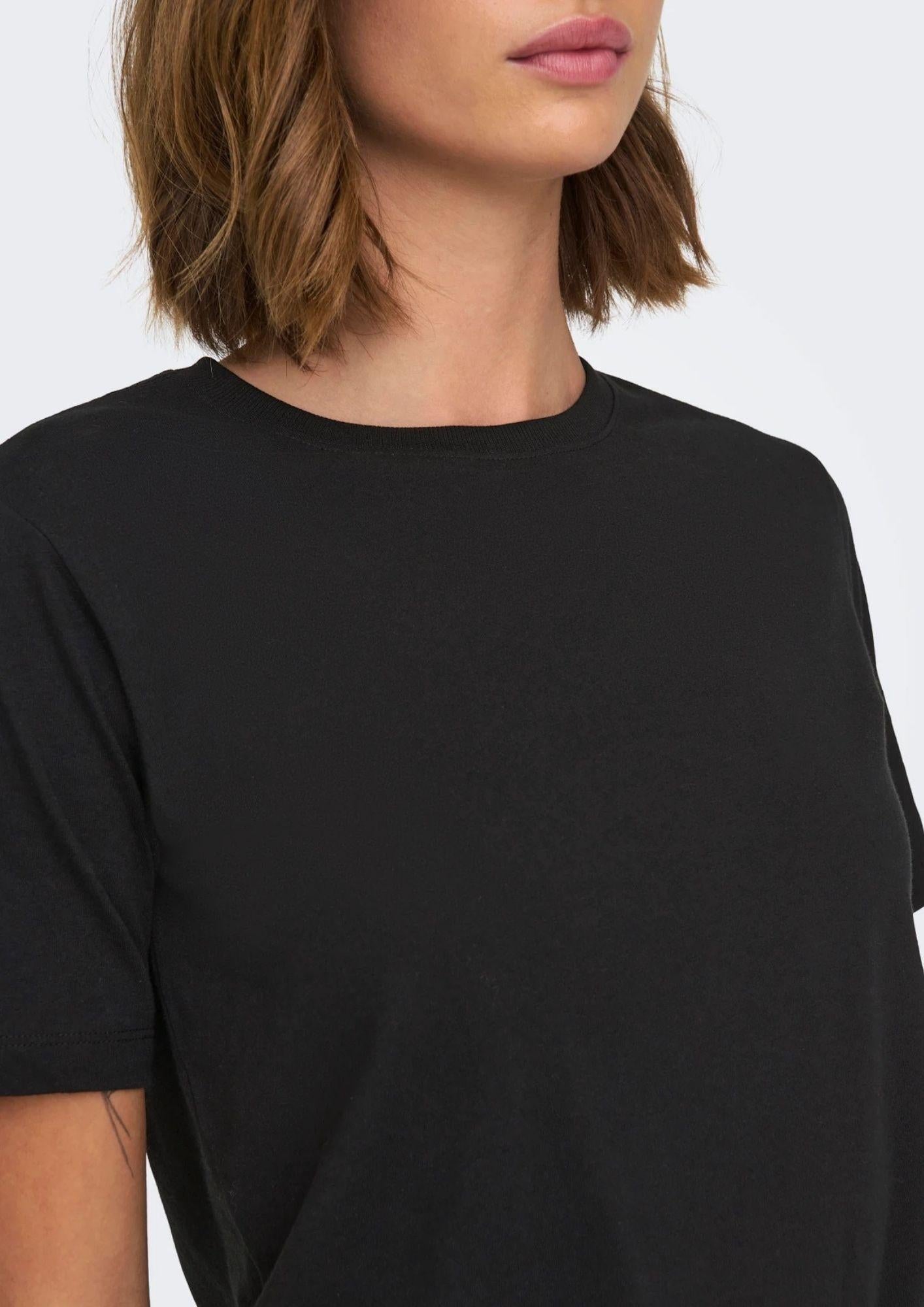 Jacqueline De Yong T-Shirt Donna Rex Nera 15344612 Black JACQUELINE DE YONG