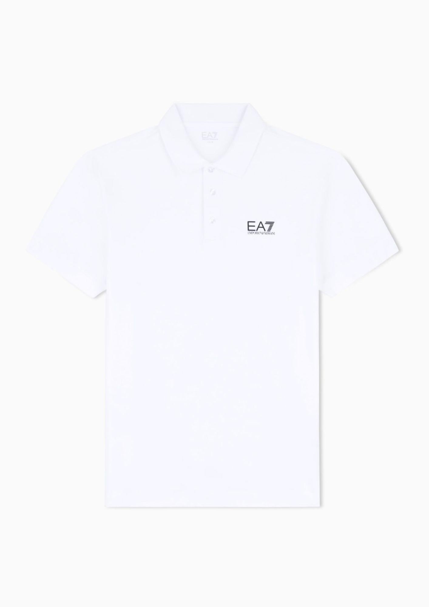 EA7 Emporio Armani Polo Uomo Bianca 8NPF14 PJVQZ 1100 EA7 EMPORIO ARMANI