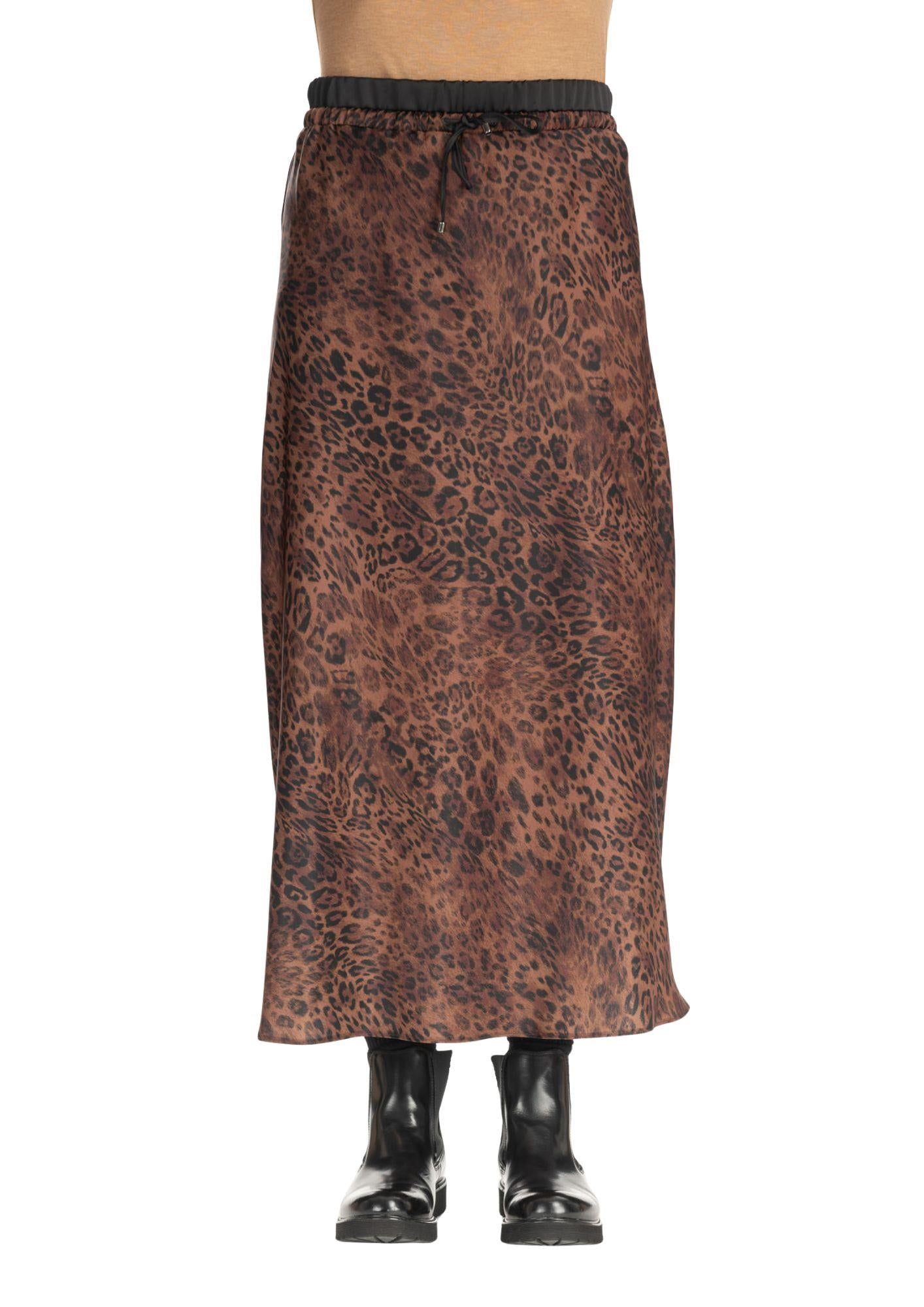 Diana Gallesi Gonna Donna Marrone Animalier 1152J000273N 1 DIANA GALLESI