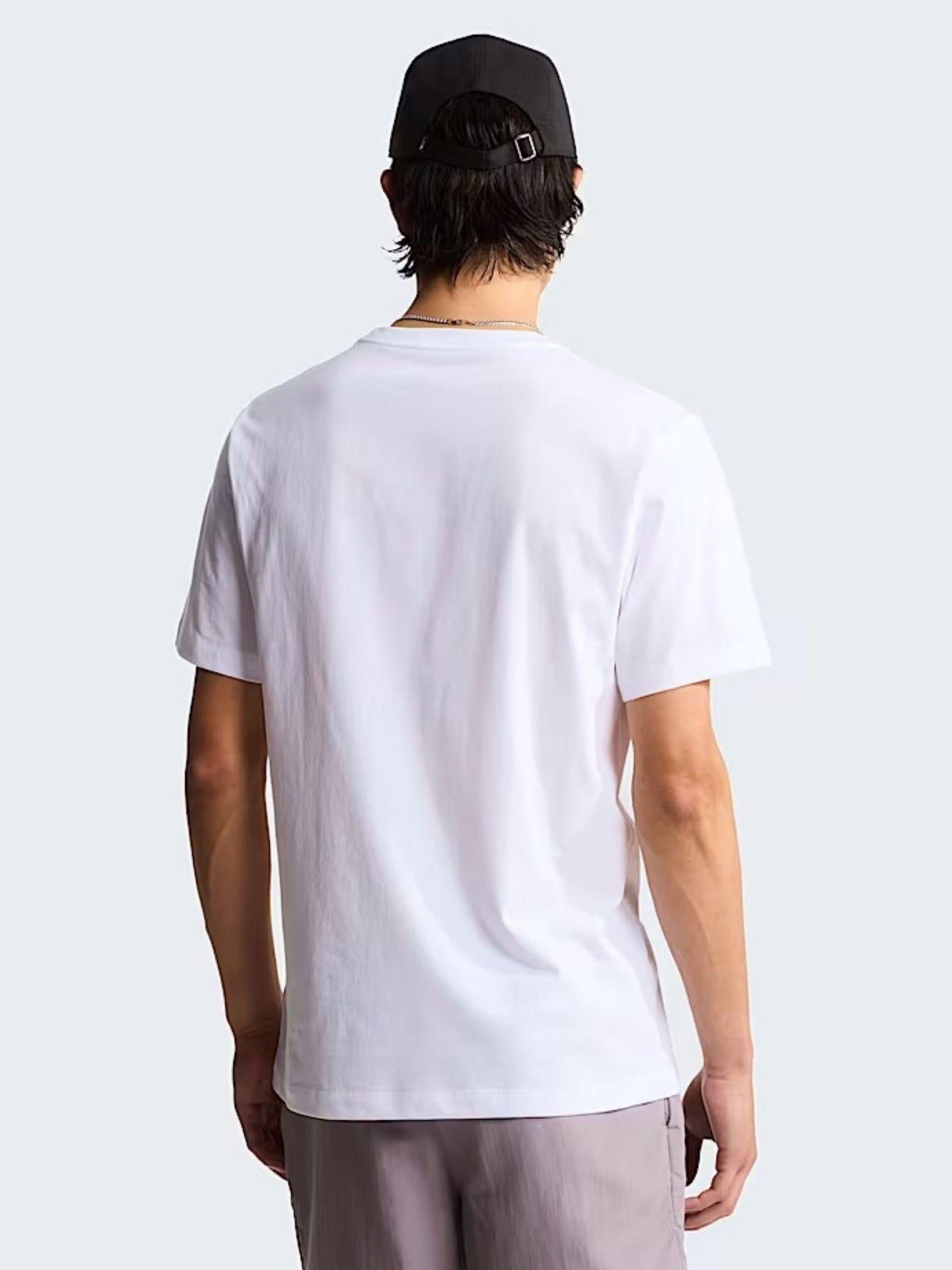 The North Face T-Shirt Uomo Bianca Evolution Simple Dome Regular NF0A8CZ2 FN4 THE NORTH FACE