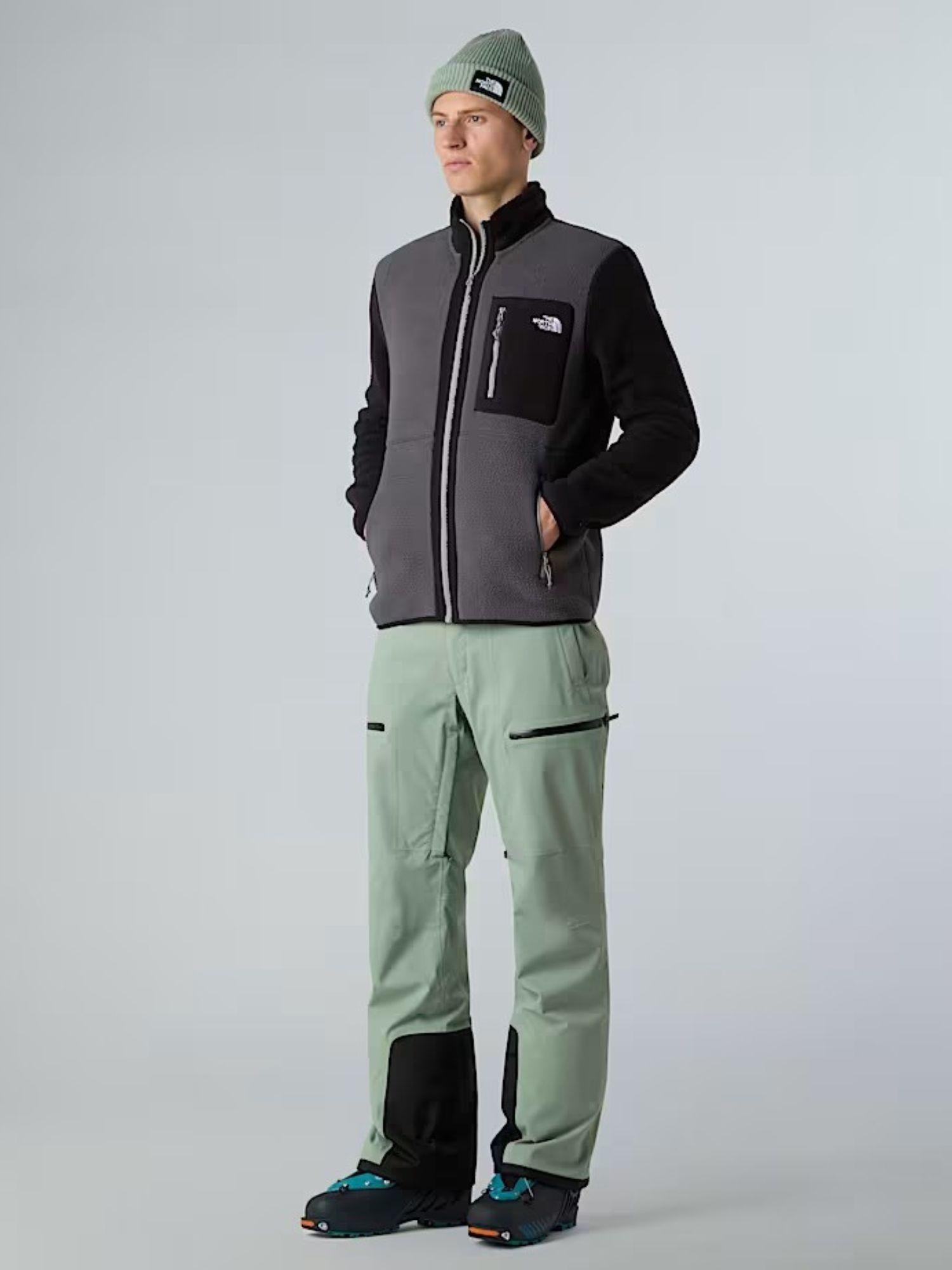 The North Face Giacca In Pile Uomo Yumiori Con Cerniera Integrale Grigio Antracite Nero Grigio Monumento NF0A883R WVO THE NORTH FACE