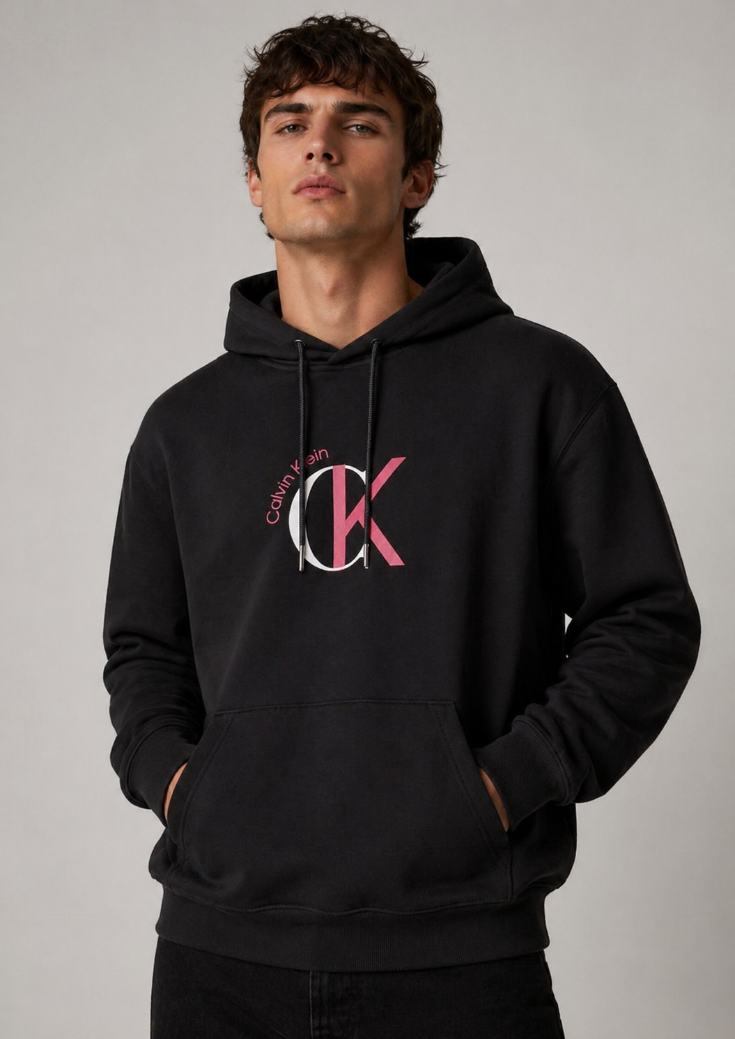 Calvin Klein Felpa Uomo Nera LV04RE255G UB1 CALVIN KLEIN