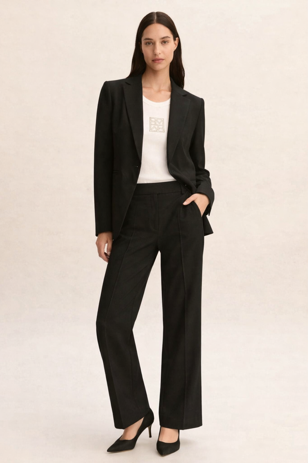 Emme Marella Pantalone Donna Emmromana2 Nero 2615131321200 005 EMME MARELLA