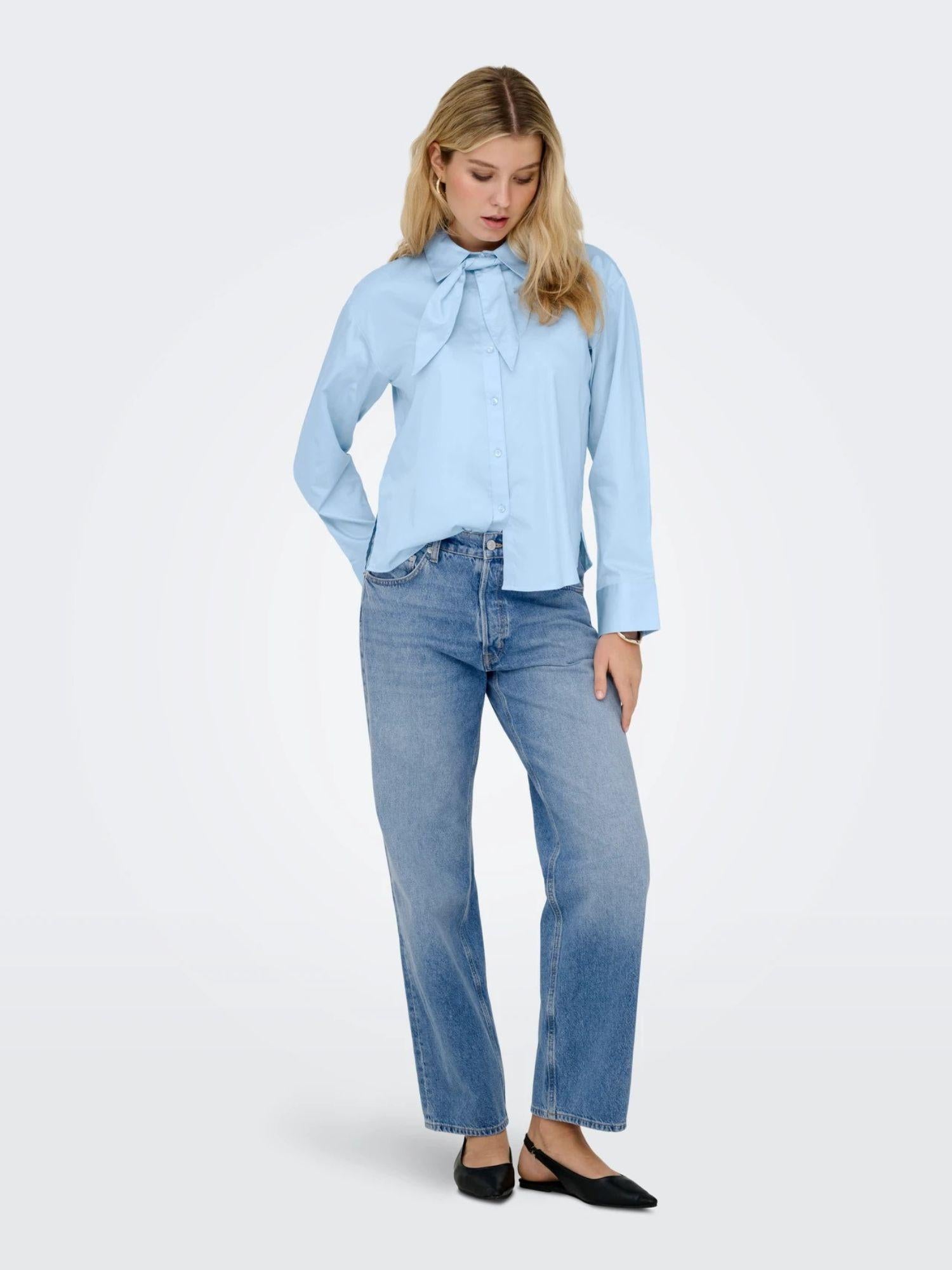 Jacqueline De Yong Camicia Donna Cerulean Jdywillow 15363065 Cerulean JACQUELINE DE YONG