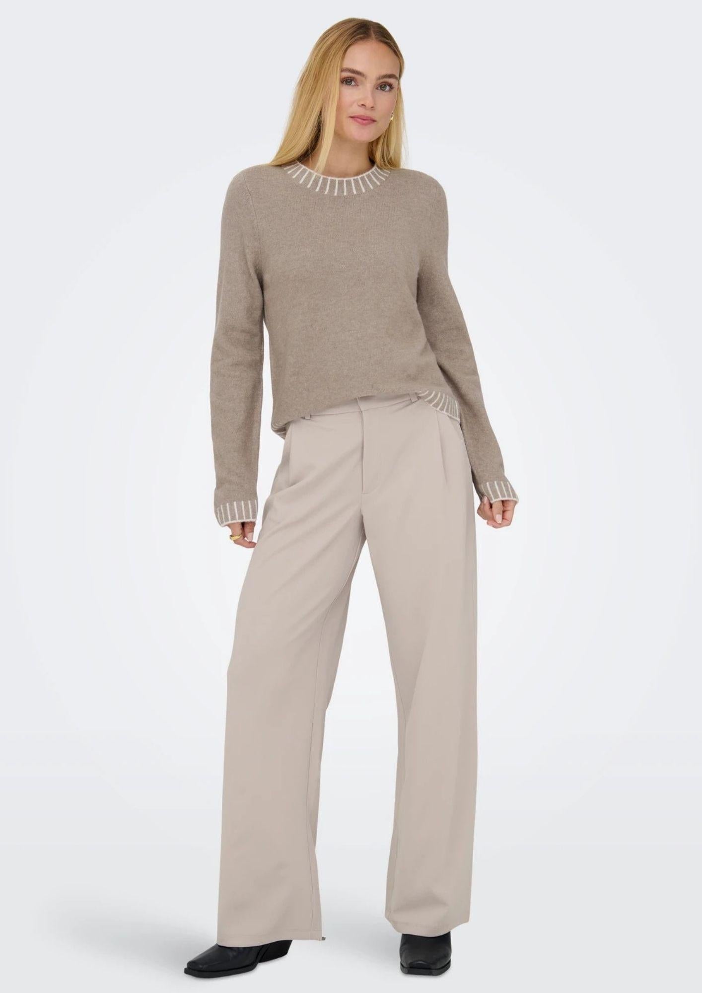 Jacqueline De Yong Pantalone Donna Geggo Grigio 15330419 Chateau Gray JACQUELINE DE YONG