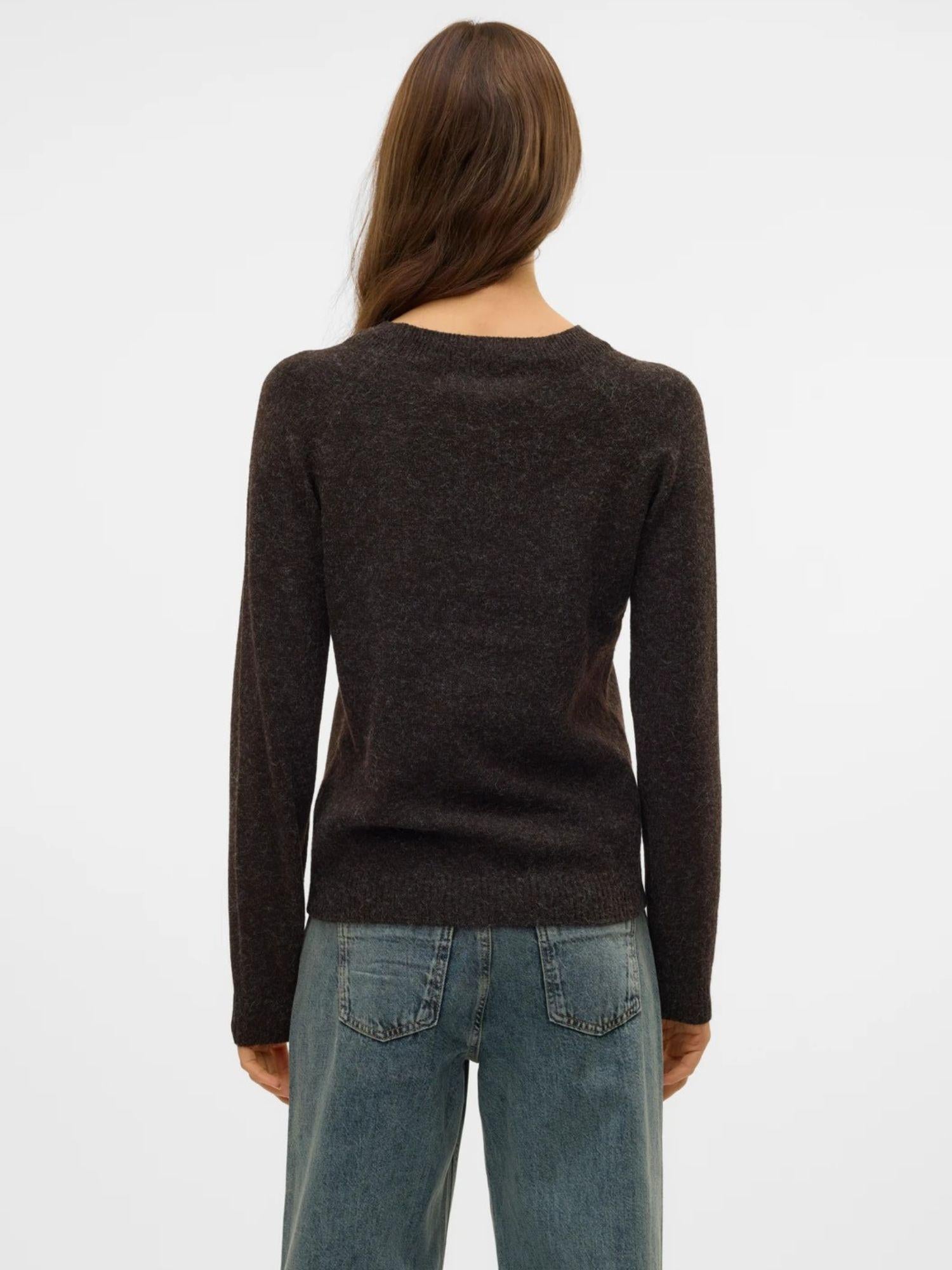 Vero Moda Maglione Donna Doffy Marrone 10201022 Chocolate Torte VERO MODA