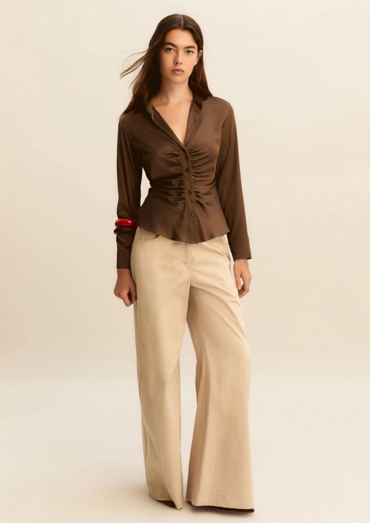 Emme Marella Pantalone Donna Emmvacillo Beige 2615131231200 002 EMME MARELLA