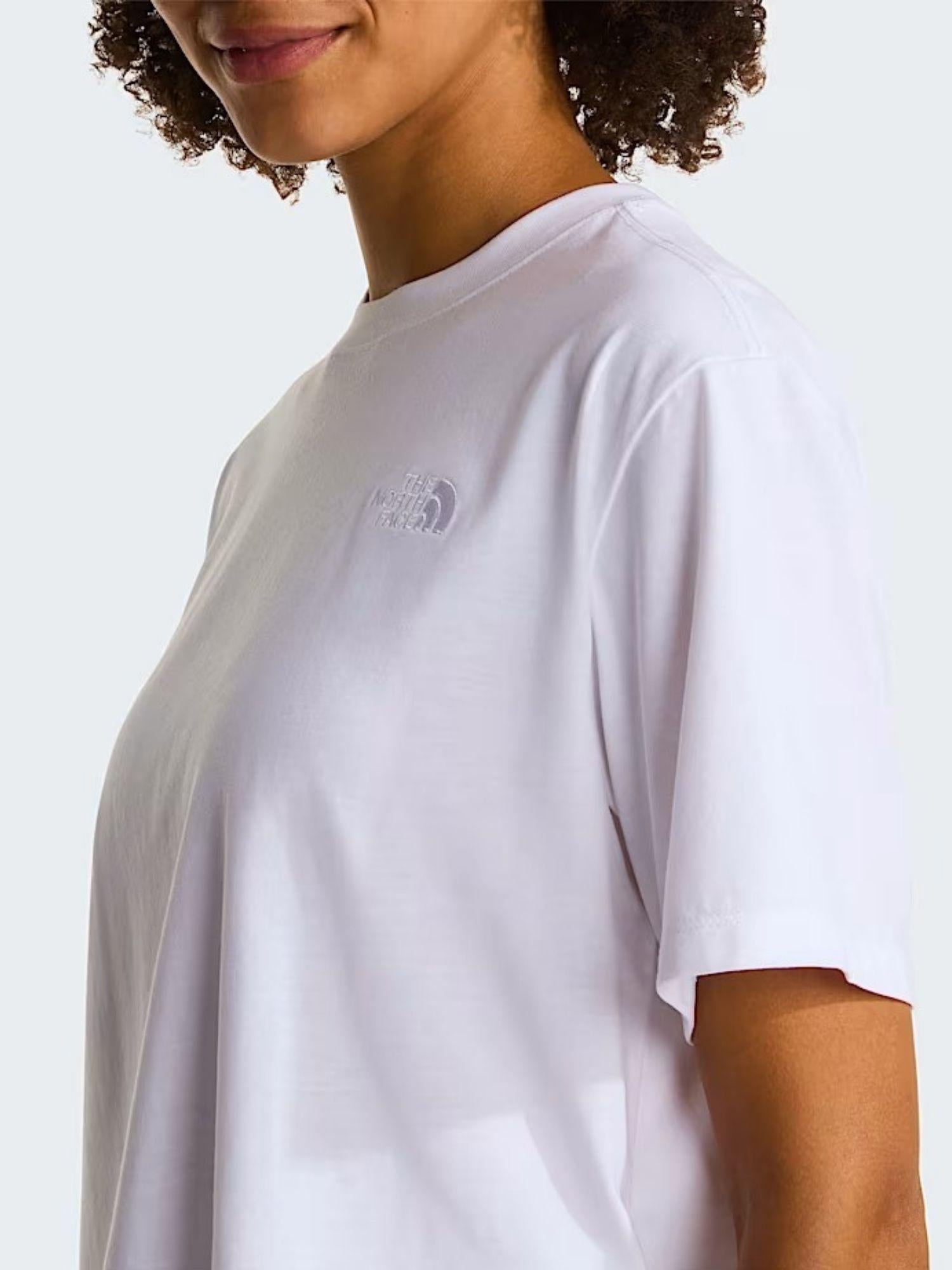 The North Face T-Shirt Donna Bianca Evolution Simple Dome Cropped Relaxed NF0A8FDH FN4 THE NORTH FACE
