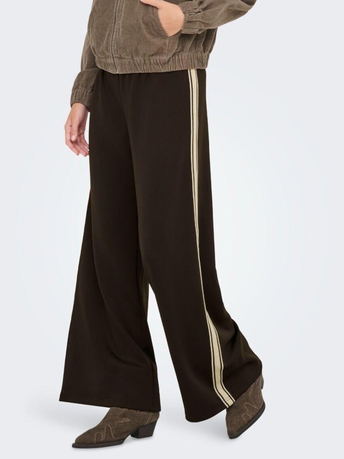 Only Pantalone Donna Asta Marrone 15356171 Chocolate Torte Black ONLY