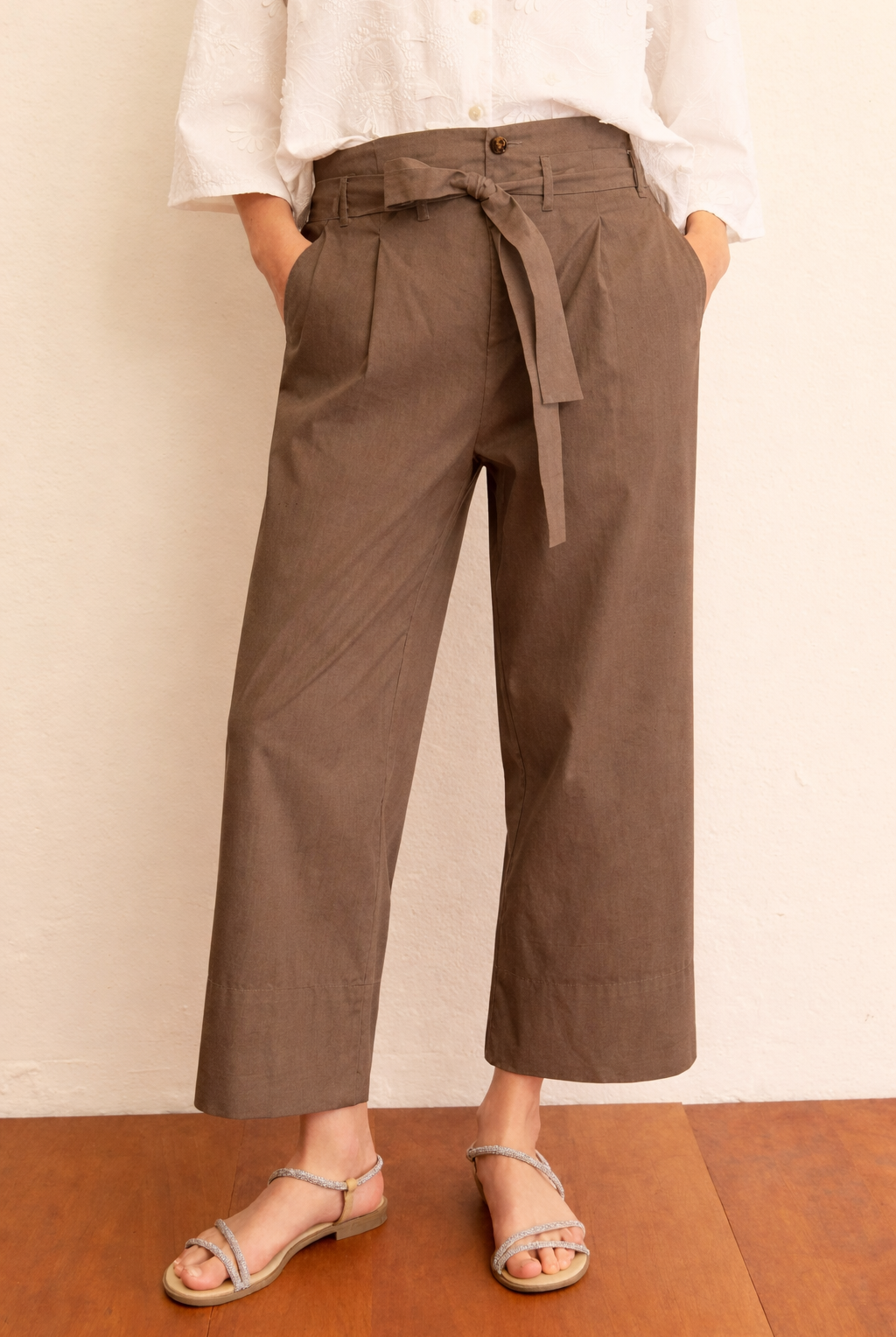 Emme Marella Pantalone Donna Emmboero Tortora 2615131112200 004 EMME MARELLA