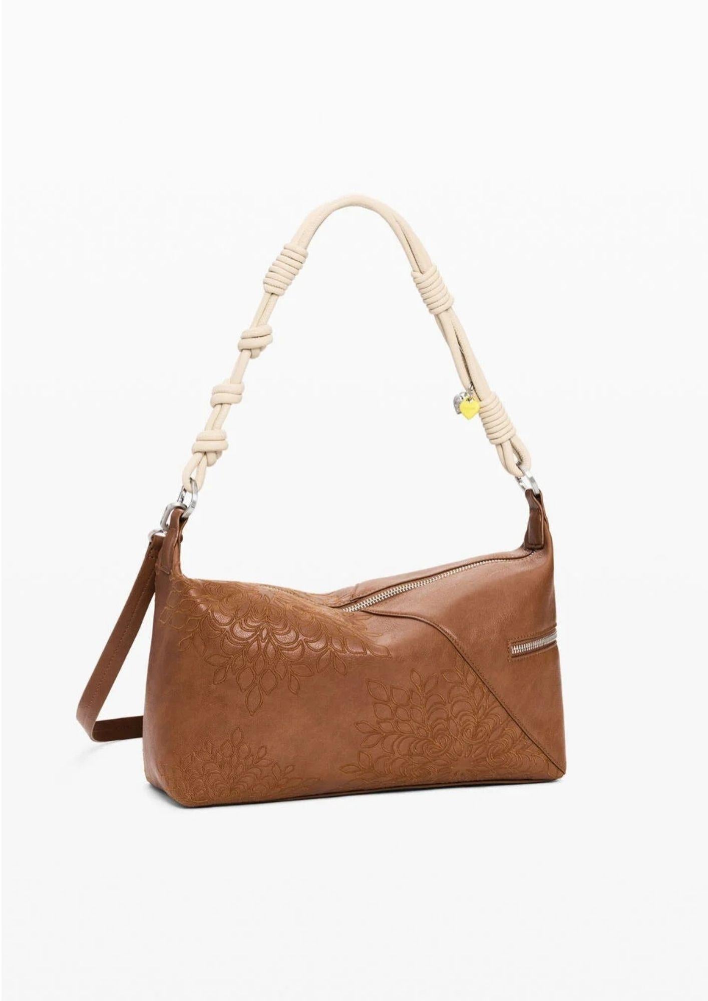 Desigual Borsa Donna Bag Sierra Camel Hunting Ton Marrone 26SAXPB6 6011 DESIGUAL