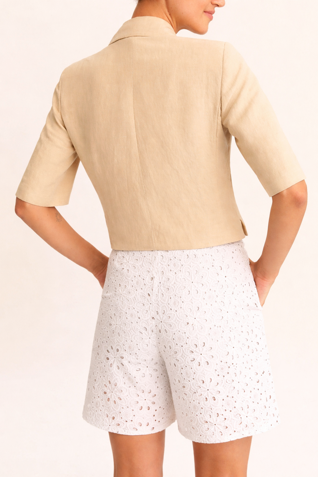 Emme Marella Bermuda Donna Emmstadio Bianco 2615141012200 001 EMME MARELLA