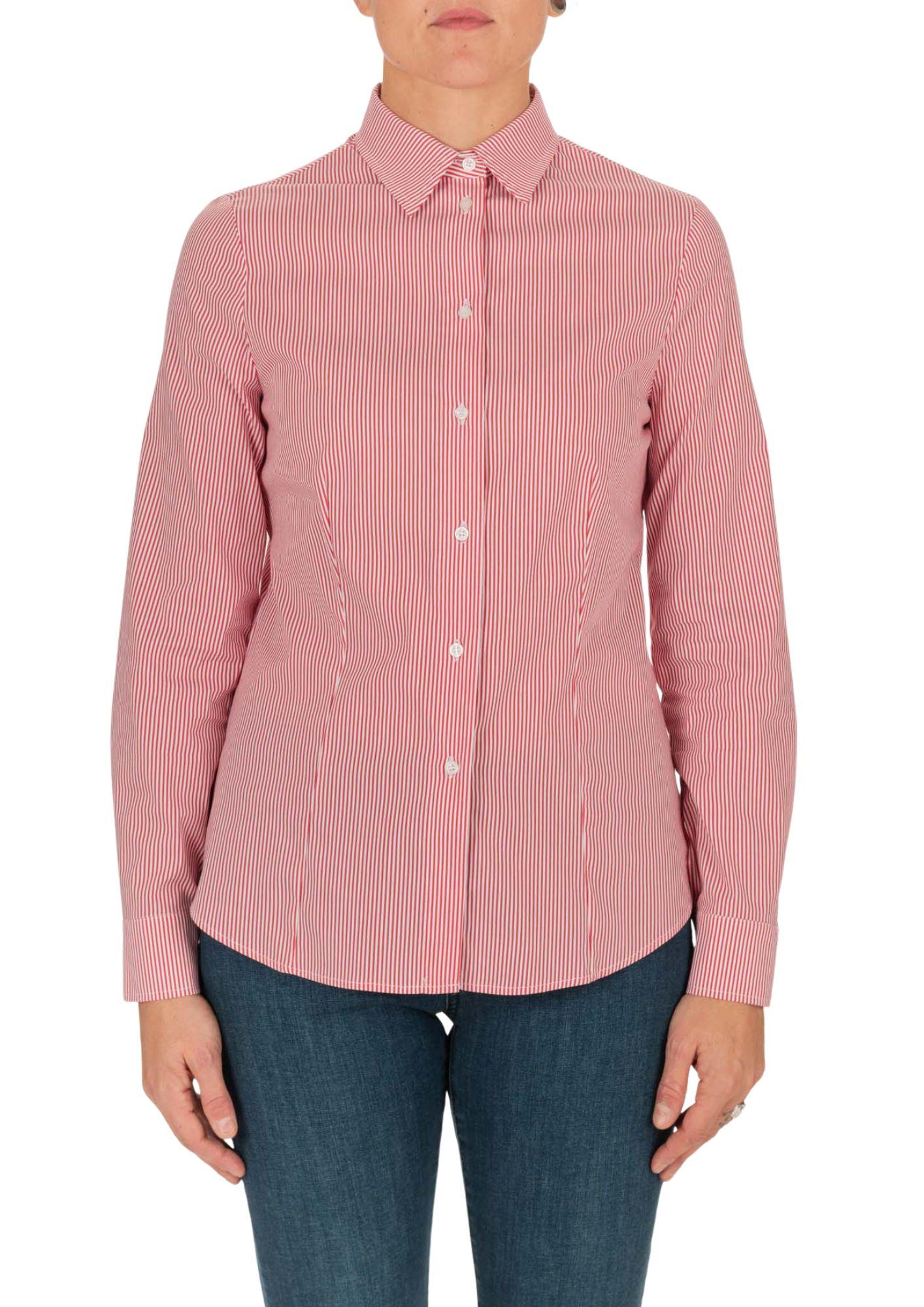 Diana Gallesi Camicia Donna Bianco e Rosso a righe 5233R102880N 2 DIANA GALLESI