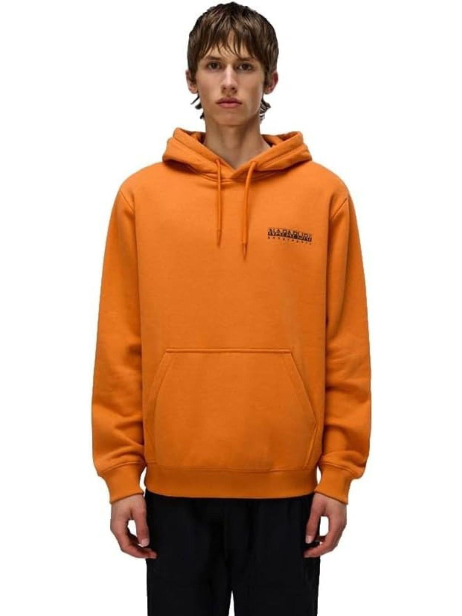 Napapijri Felpa Uomo con Cappuccio Guide Arancione Zucca NP0A88V4 A68 NAPAPIJRI