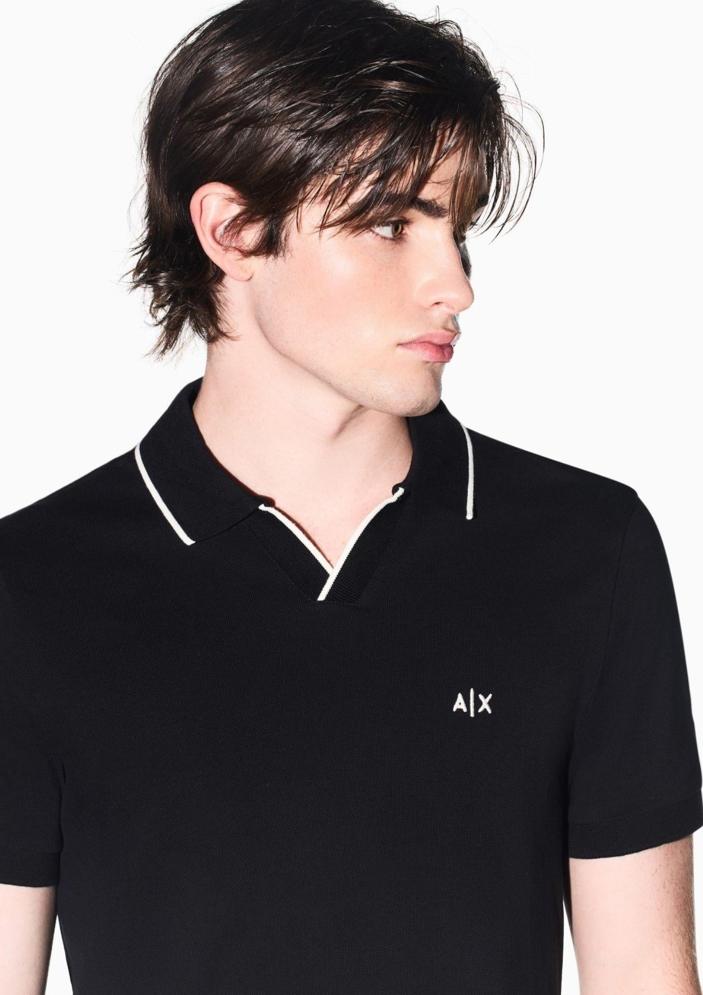 Armani Exchange Polo Uomo Blu Navy XM002401 AF10366 UC001 ARMANI EXCHANGE